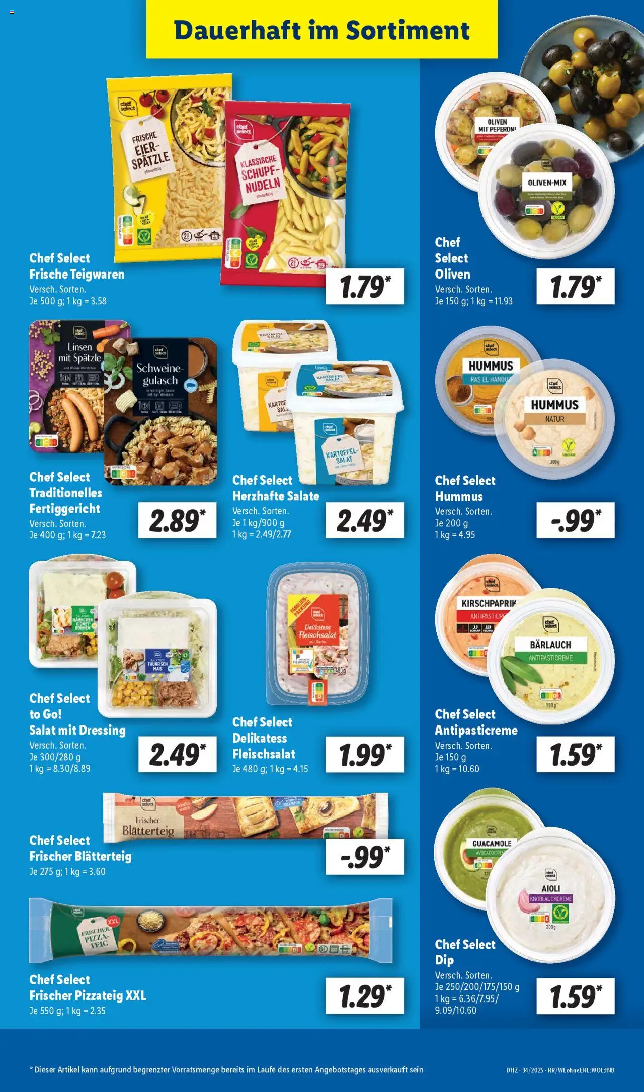 Lidl Prospekt Düsseldorf	 - gültig ab dem 18.08.2025 | Seite: 17 | Produkte: Eier, Gulasch, Pizza, Nudeln