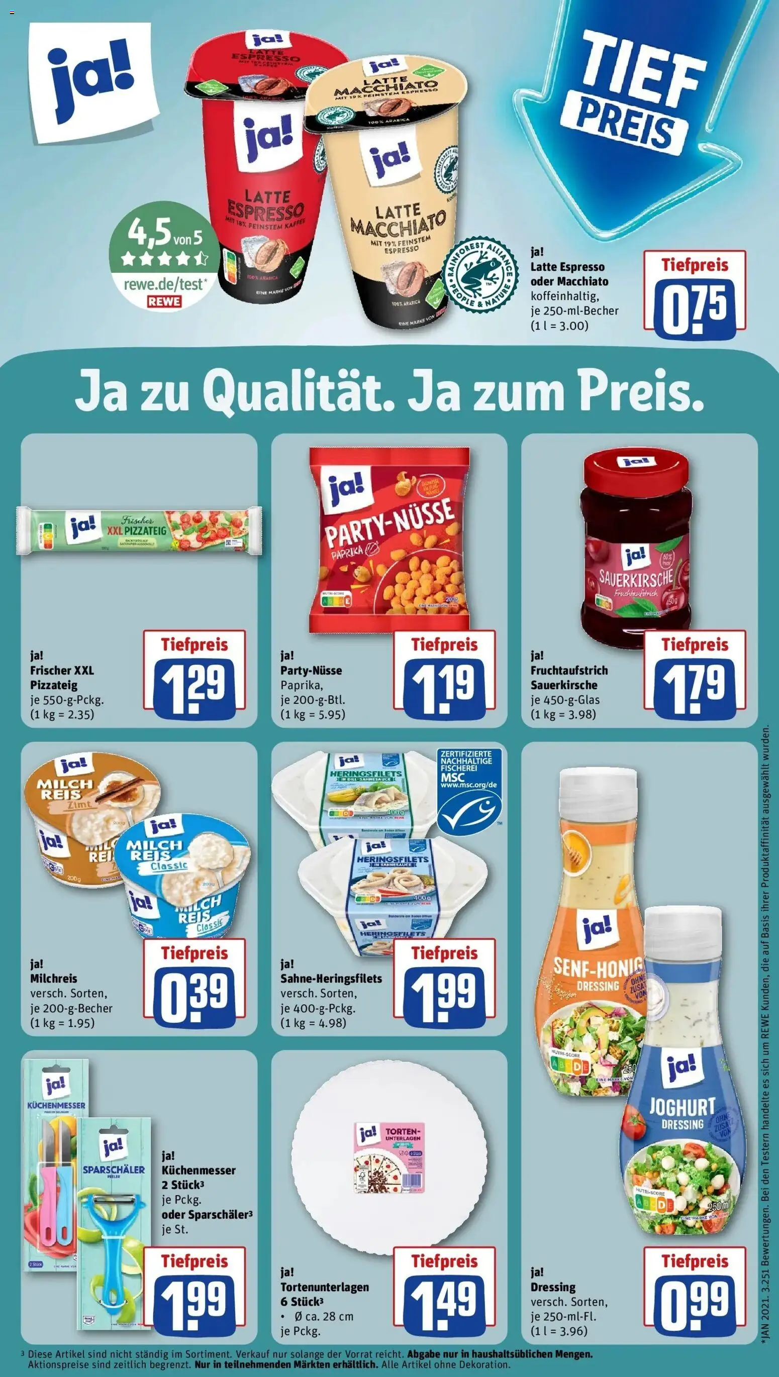 Rewe Prospekt Stuhr / Brinkum	 – gültig ab 01.03.2026 | Seite: 19 | Produkte: Milch, Joghurt, Kaffee, Reis