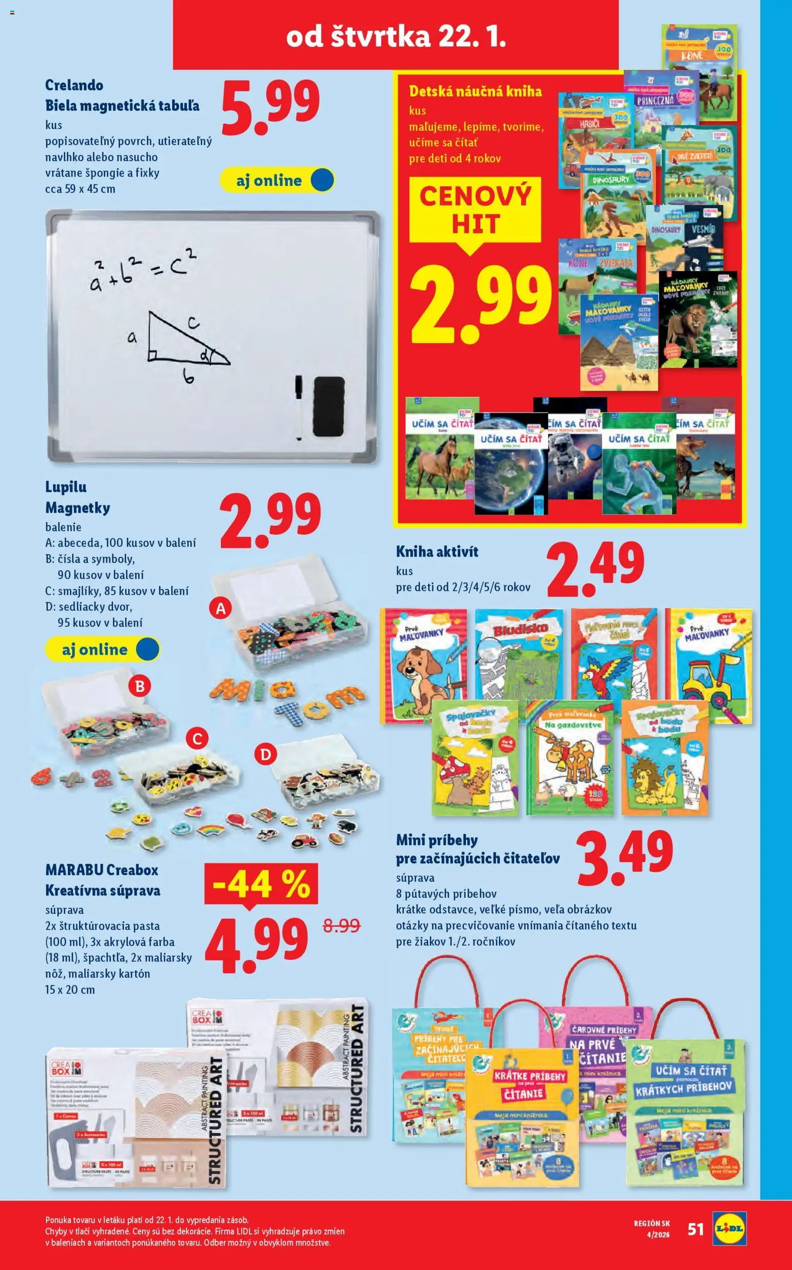 Nové Lidl akcie – leták je platný od 19.01.2026 | Strana: 83 | Produkty: Knižnica, Kniha, Fixky