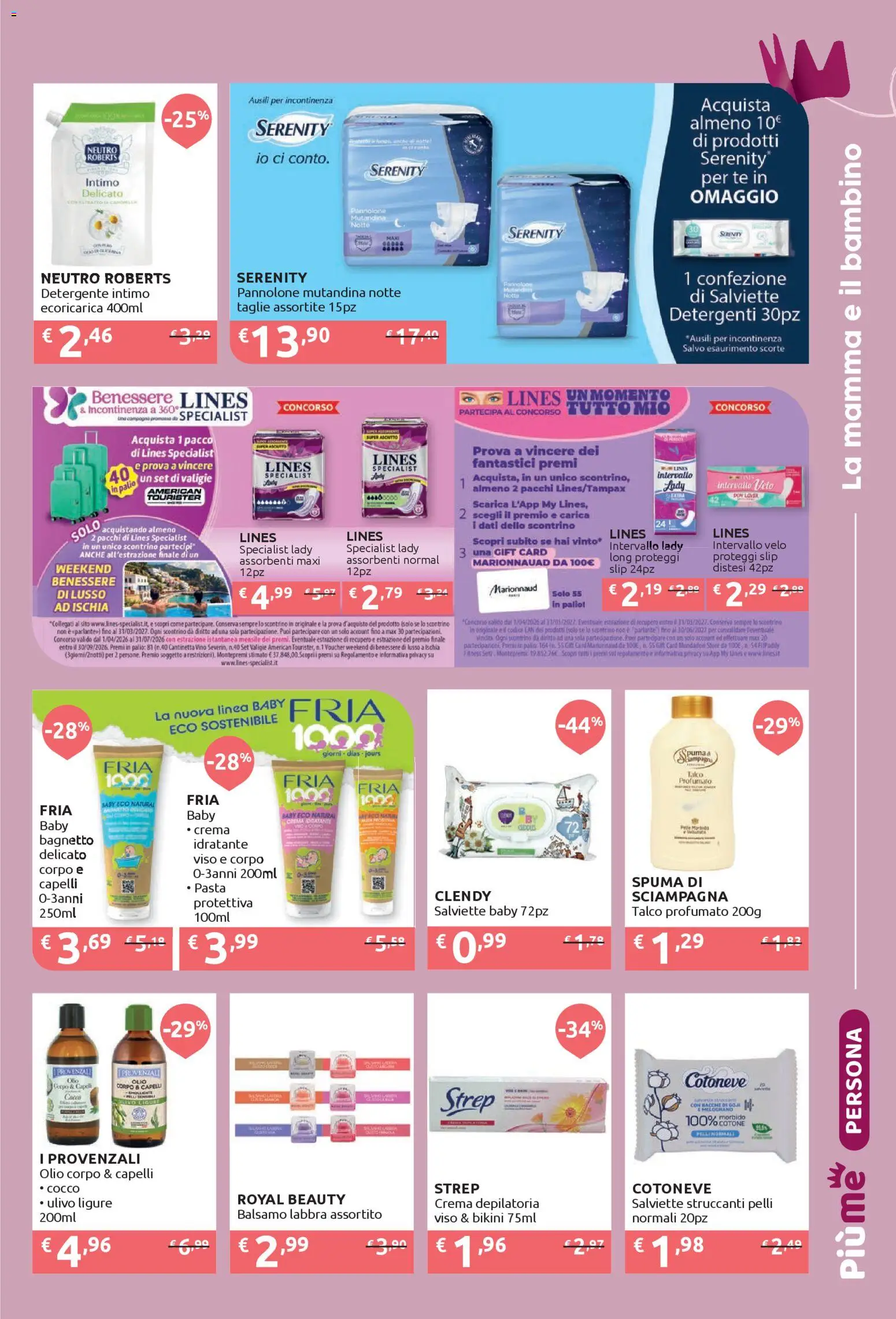 Volantino IperSoap del 20.04.2026 | Pagina: 17 | Prodotti: Salviette struccanti, Proteggi slip, Intimo, Vino