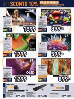 Anteprima del volantino Volantino Unieuro	 valido a partire dal 16.01.2026 | Pagina: 2 | Prodotti: smart TV, Soundbar, TV, Audio