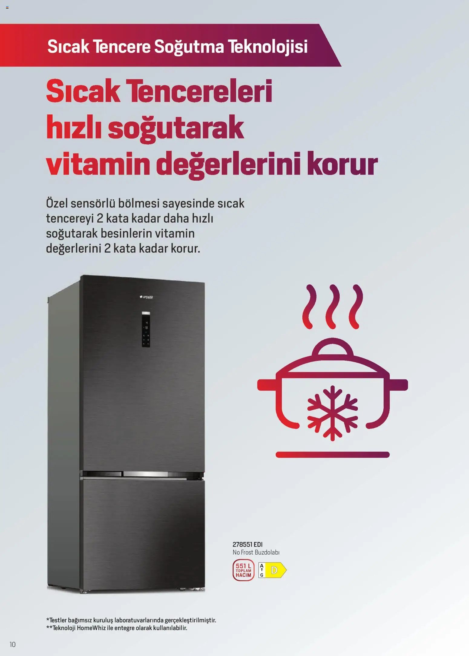 Arçelik Katalog - 01.11.2025 tarihinden itibaren geçerlidir | Sayfa: 10 | Ürünler: Buzdolabı