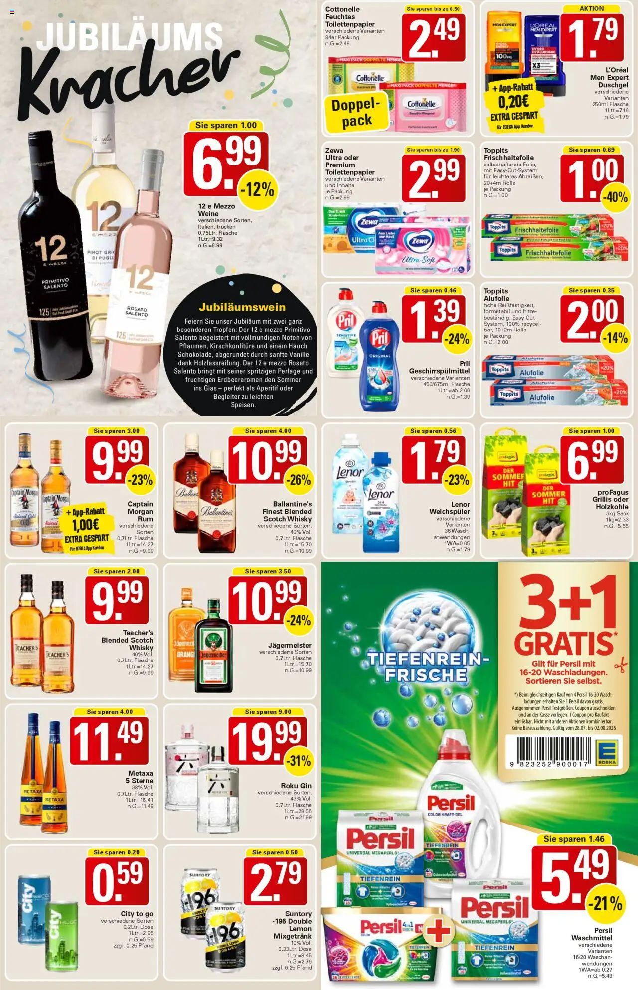 WEZ Prospekt - gültig ab dem 28.07.2025 | Seite: 15 | Produkte: Lenor, Tür, Metaxa, Pril