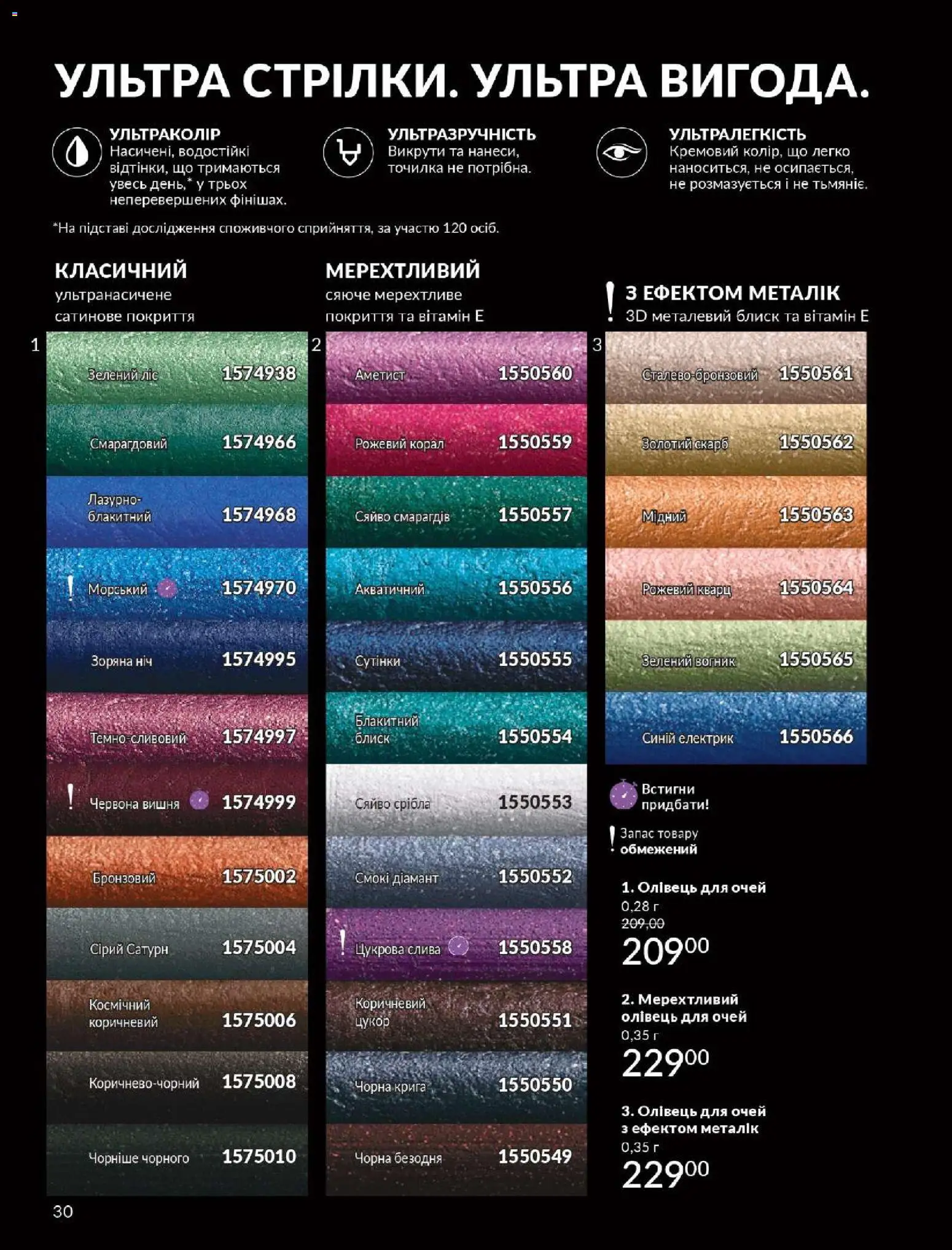 AVON Kаталог - дійснийкції з 01.01.2026 | Сторінка: 30 | Товари: Цукор, Олівець для очей, Точилка