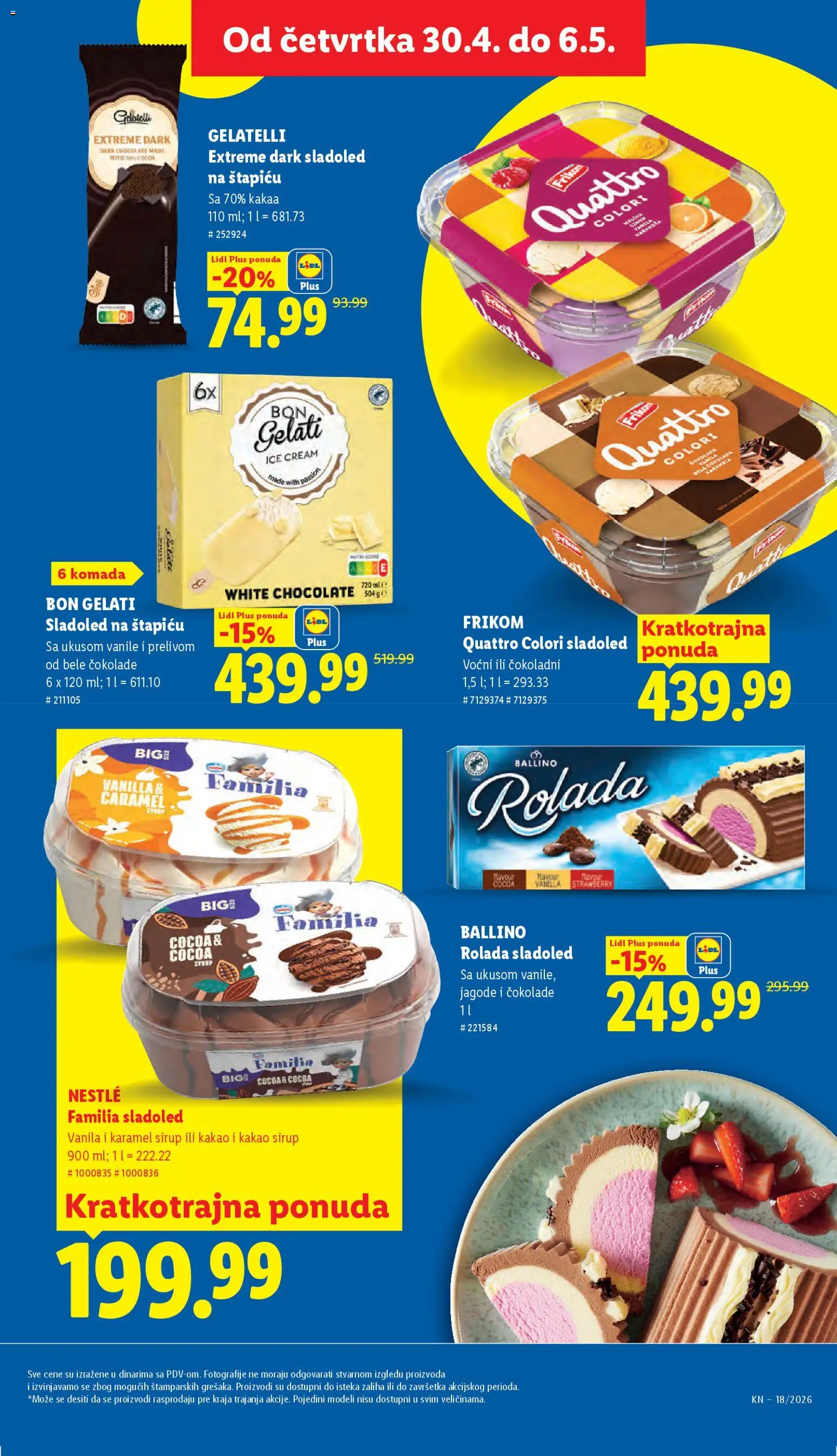 Lidl katalog - važi od 30.04.2026 | Strana: 53 | Proizvode: Jagode, Sladoled, Sirup