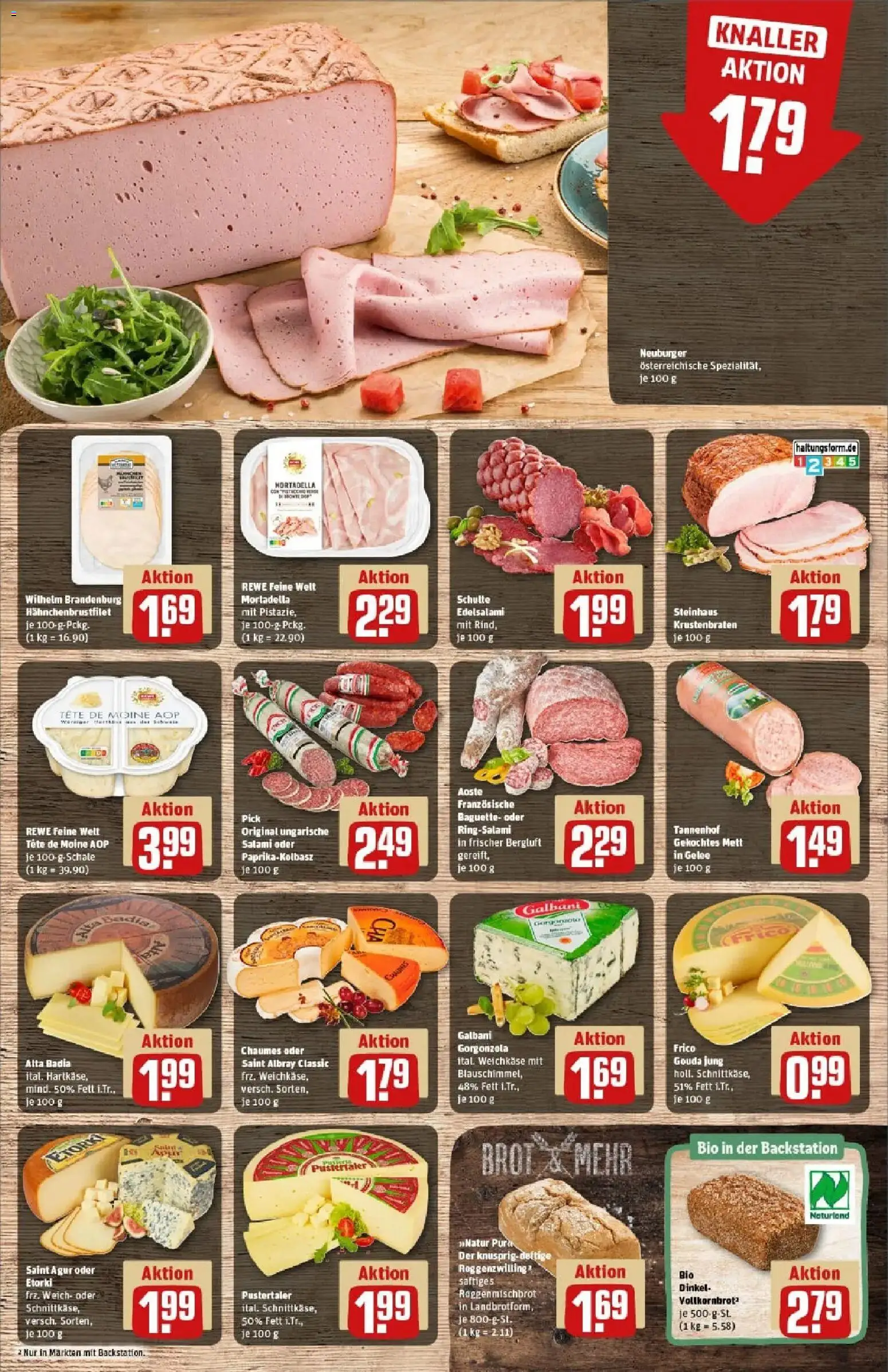 Rewe prospekt Twistetal / Berndorf	 – gültig ab 22.12.2025 | Seite: 9 | Produkte: Gouda, Baguette, Krustenbraten, Salami