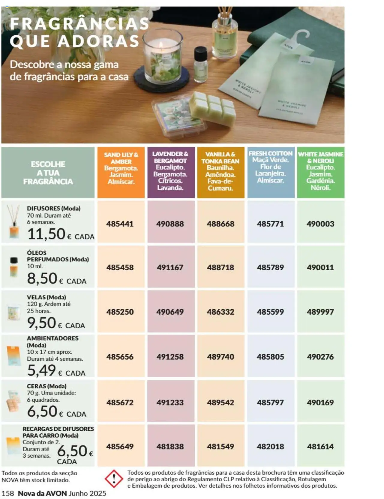 Catálogo Avon Campanha 6 │ válido de 01.06.2025 | Página: 158 | Produtos: Fragrância, Maça, Velas