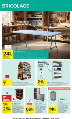 Carrefour - Prévisualisation de Carrefour catalogue valide à partir de 14.04.2026 | Page: 67 | Produits: Poids, Chaise pliante, Poignées, Étagère