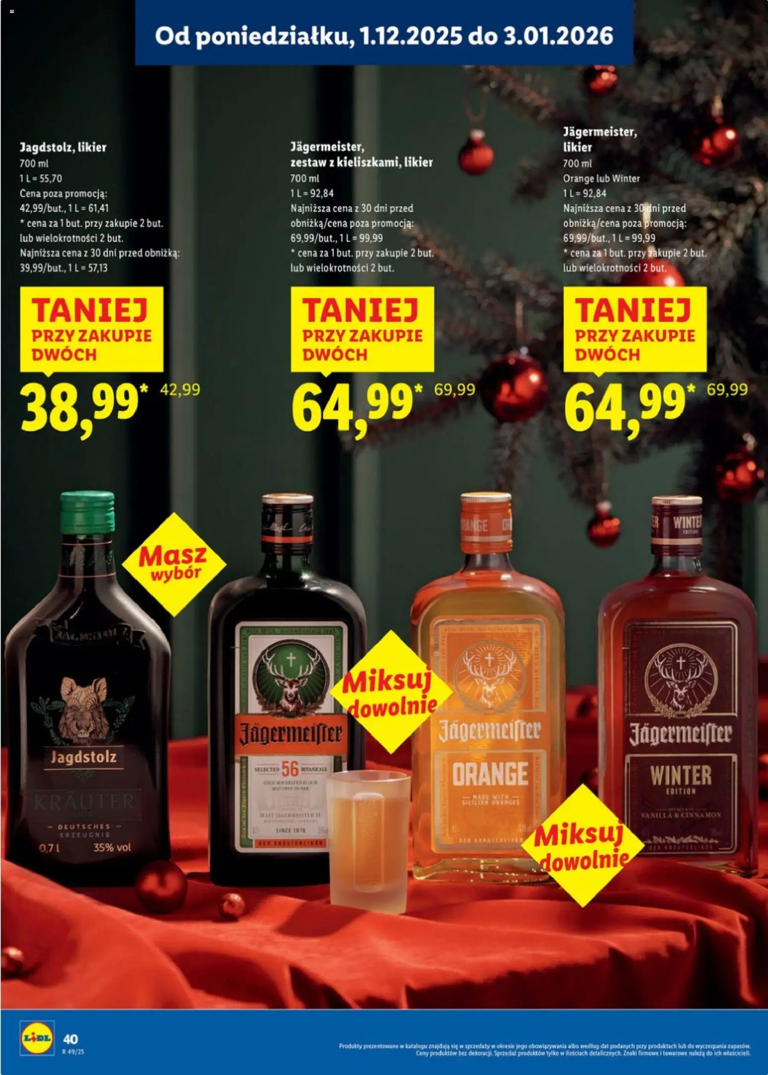 Lidl Katalog alkoholi mocnych i win od 01.12.2025 | Strona: 40