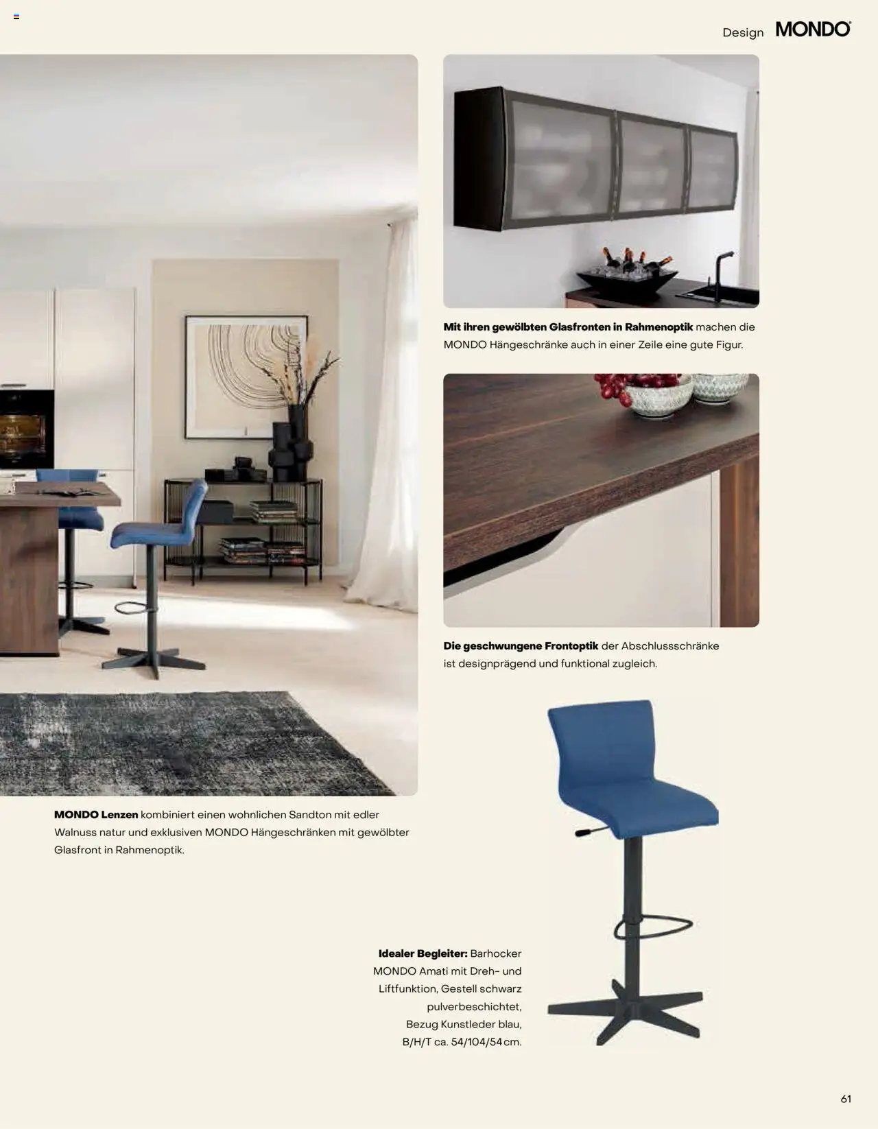 Ostermann Mondo Küchenprospekt – gültig ab 26.05.2025 | Seite: 61 | Produkte: Barhocker
