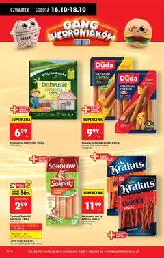 Pogląd oferty "Biedronka gazetka - Oferta w tym tygodniu" - ważna od 16.10.2025 | Strona: 40 | Produkty: Karta, Kabanosy, Kiełbaski, Jajka