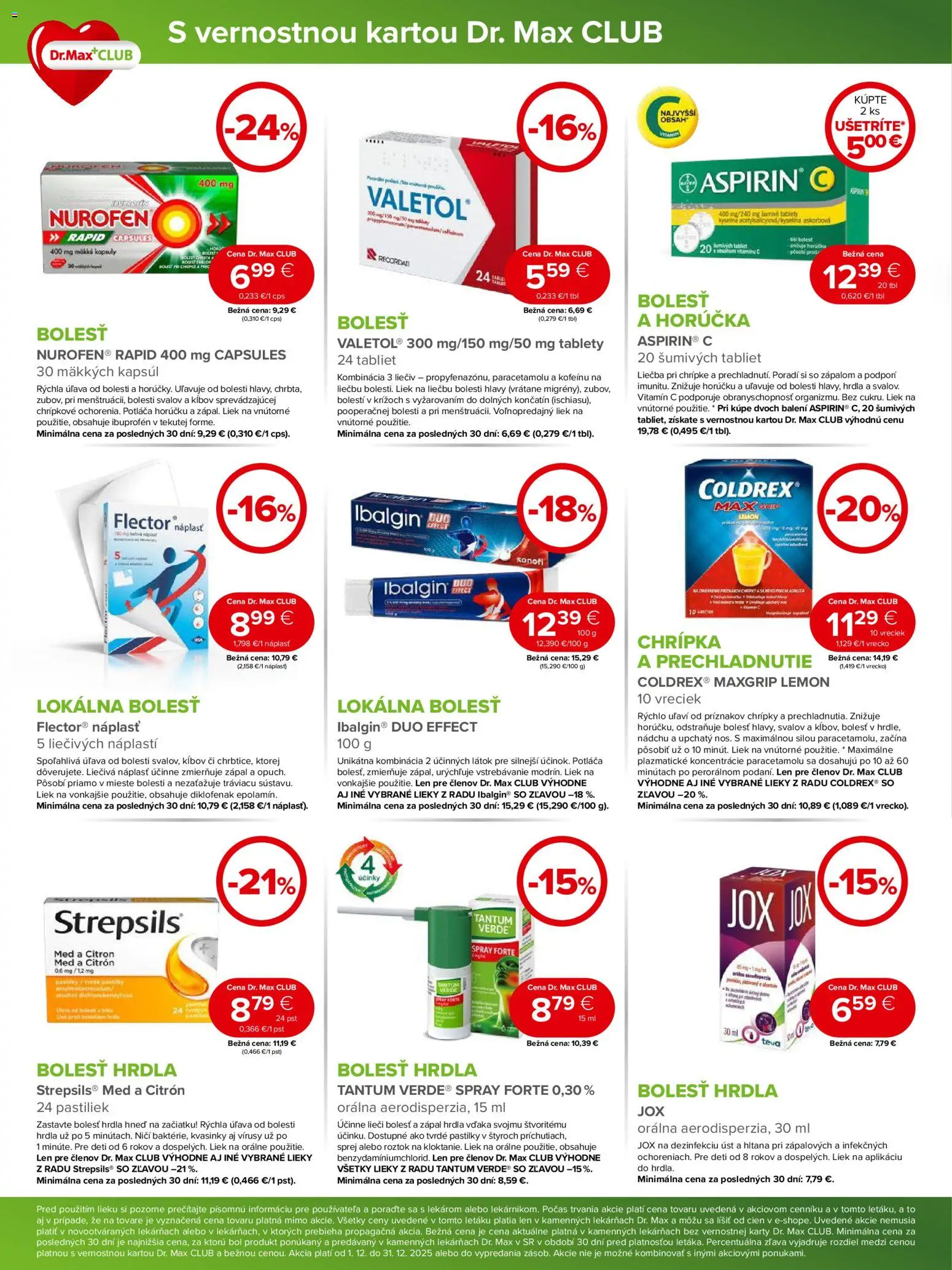 Nové Dr. Max akcie – leták je platný od 01.12.2025 | Strana: 2