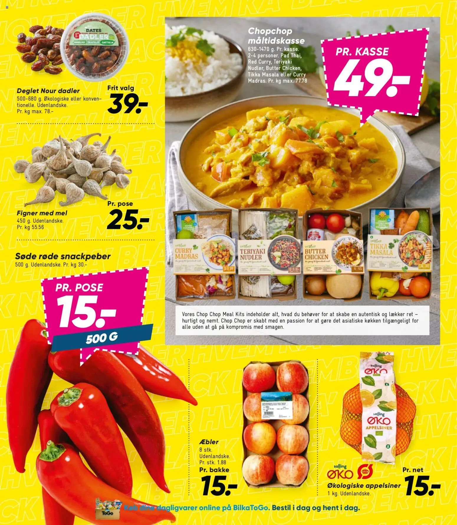 Bilka tilbudsavis – gyldig fra 14.11.2025 | Side: 25 | Produkter: Æbler, Appelsiner, Mel, Figner