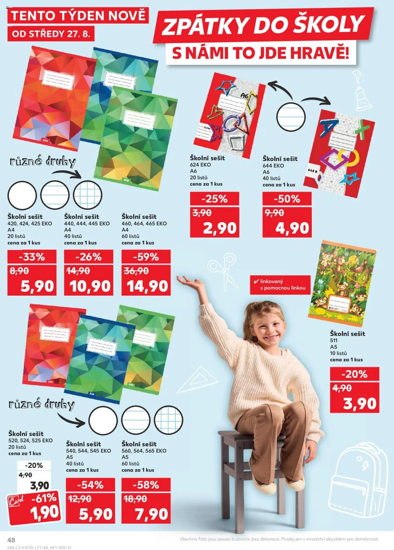 Kaufland leták - Chomutov od 27.08.2025 | Strana: 48 | Produkty: Sešit