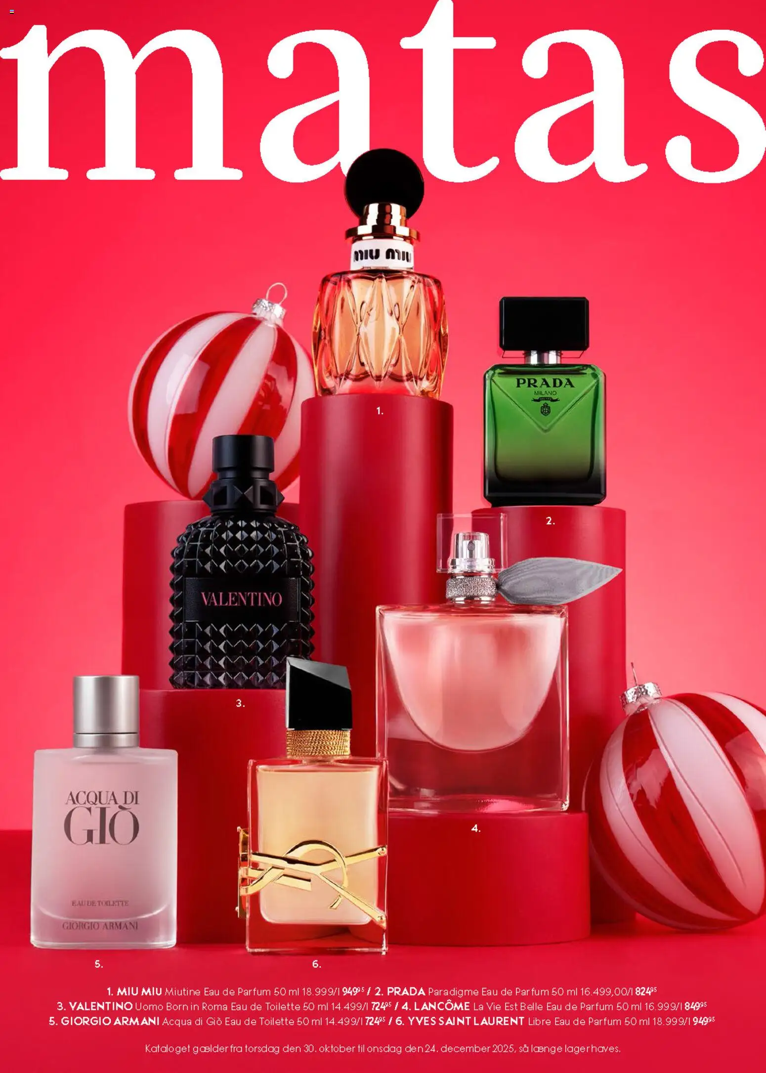 Matas tilbudsavis – gyldig fra 30.10.2025 | Side: 1 | Produkter: Eau de toilette