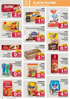 Katalog Pivac - Pregled kataloga iz trgovine Pivac, vrijedi od 23.03.2026 | Stranica: 12 | Proizvodi: Čokolada, Pizza, Bomboni, Krekeri