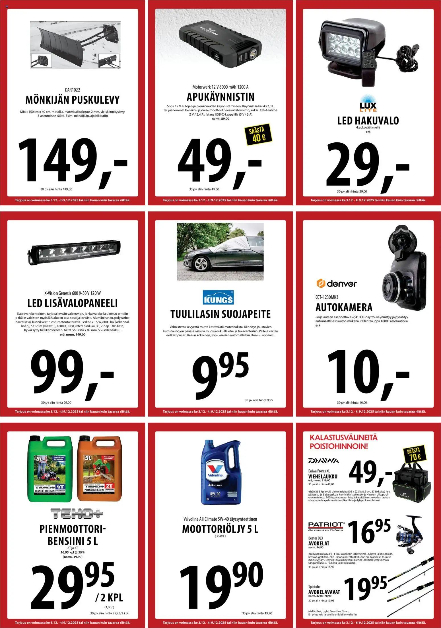 Tuuri tarjoukset – voimassa 03.12.2025 alkaen | Sivu: 32 | Tuotteet: Moottoriöljy