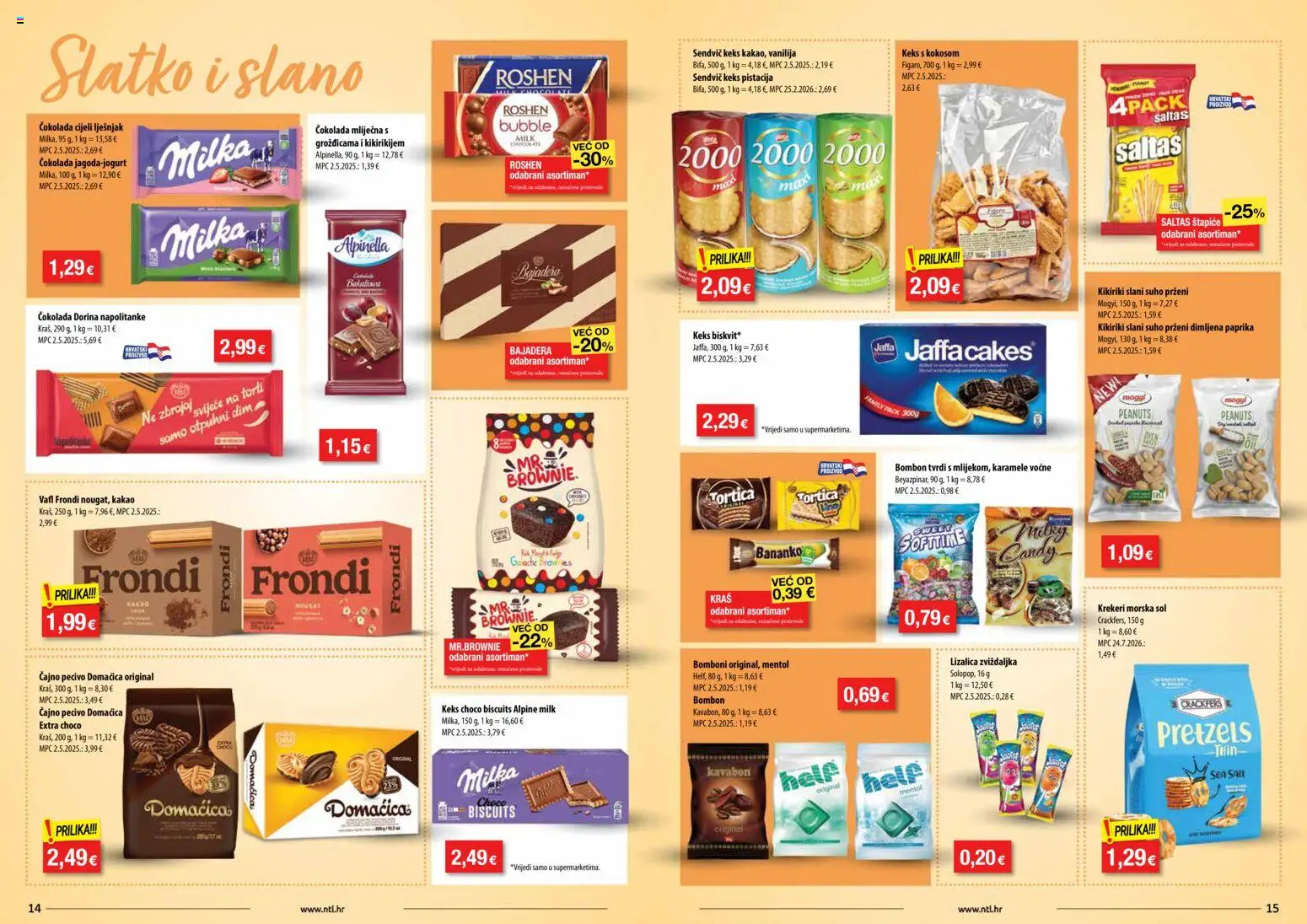 NTL katalog | vrijedi od 29.04.2026 | Stranica: 8 | Proizvodi: Dorina, Keks, Milka, Pecivo