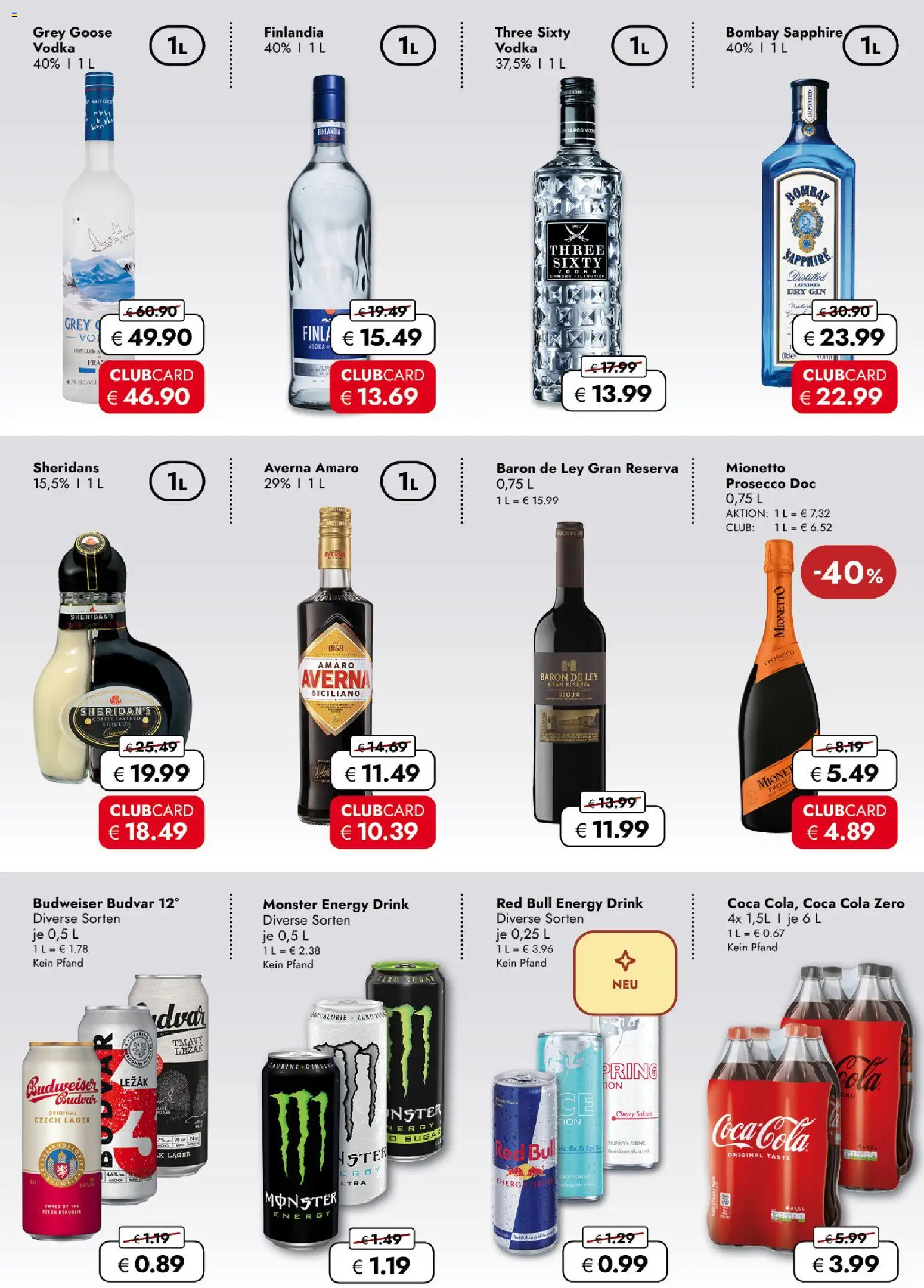 Travel Free  Aktionsangebote – gültig ab 20.02.2026 | Seite: 3 | Produkte: Red bull, Coca cola, Prosecco, Coca cola zero