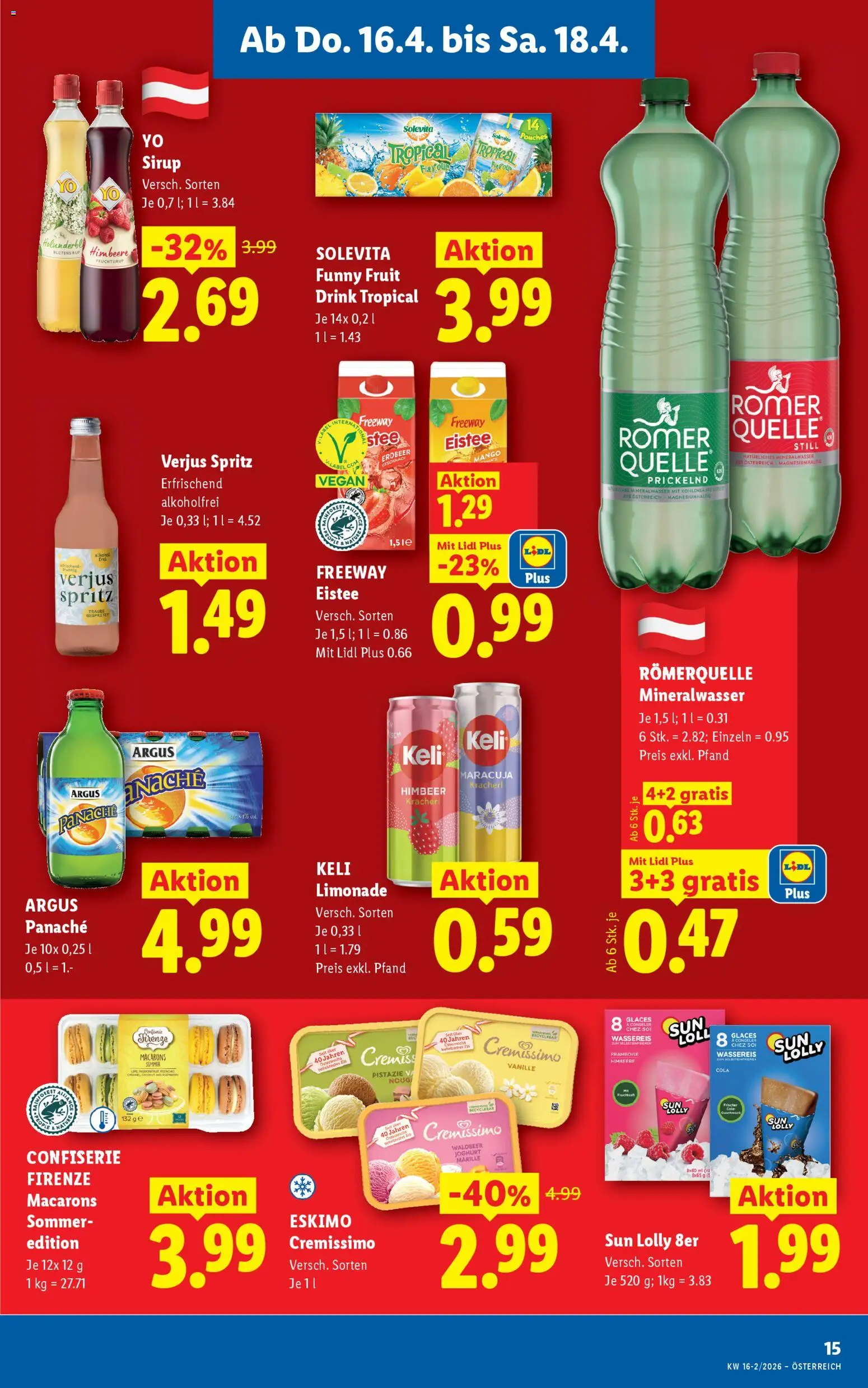 Lidl Flugblatt - Altenmarkt im Pongau, St. Johann im Pongau, Zell am See gültig ab 16.04.2026 | Seite: 17 | Produkte: Rizsliszt, Mango, Himbeere, Joghurt
