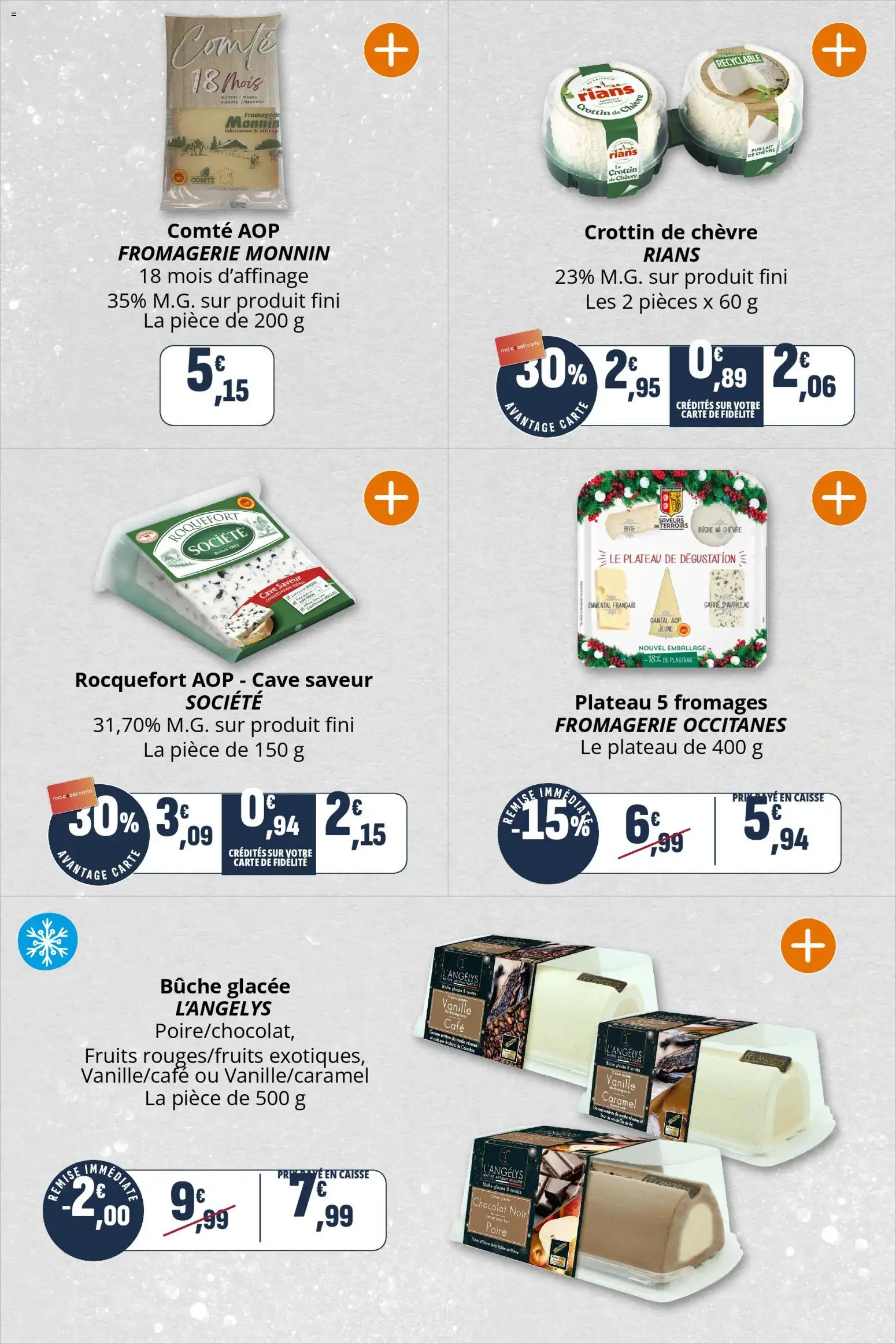 {H1} | Page: 19 | Produits: Poire, Plateau, Emmental, Chocolat