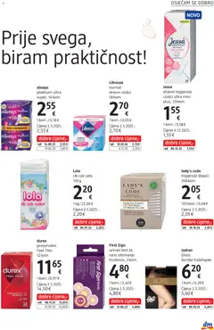 DM - Katalog - Pregled kataloga iz trgovine DM, vrijedi od 01.03.2026 | Stranica: 21 | Proizvodi: Dnevni ulošci, Hulahopke, Štapići, Libresse