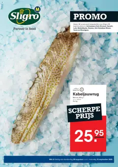 Sligro - M - PROMO - Voorbeeld van een folder van Sligro, geldig van 28.08.2025