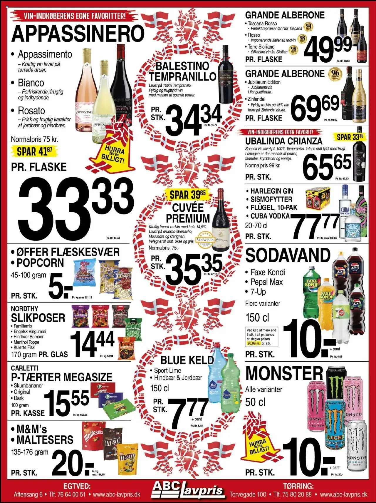 Abc Lavpris tilbudsavis – gyldig fra 17.09.2025 | Side: 8 | Produkter: Sodavand, Hindbær, Faxe Kondi, Skumbananer