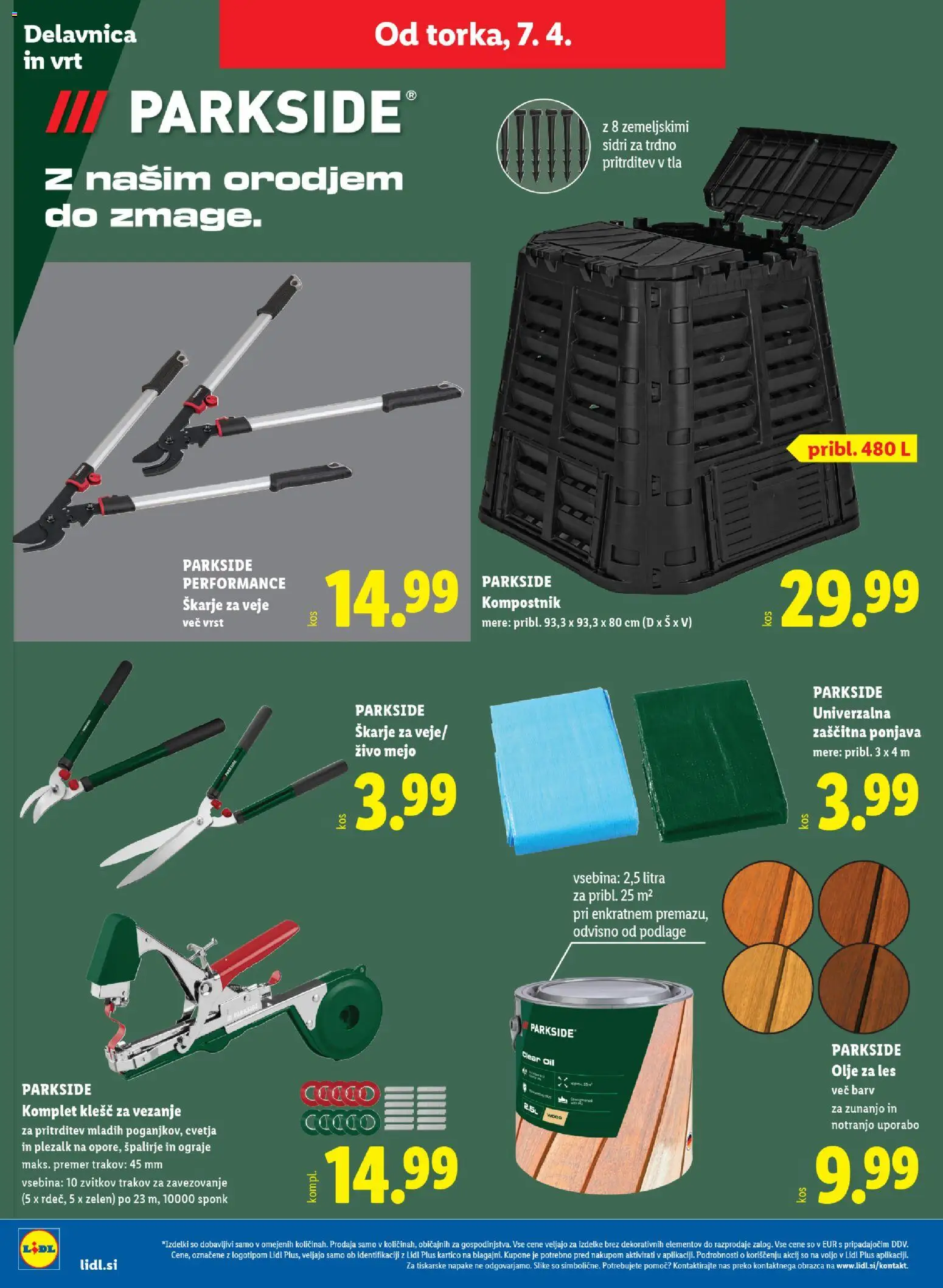 Novi Lidl katalog ponudbe – veljaven od 02.04.2026 | Stran: 58 | Izdelki: Olje, Olje za les