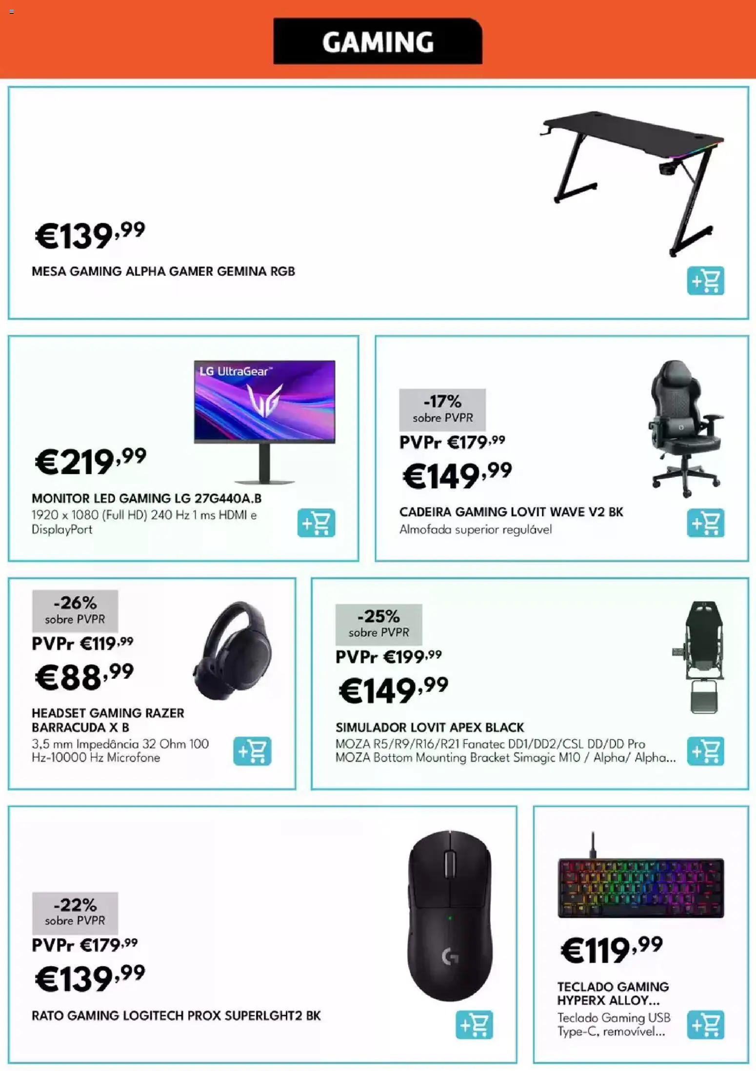 Radio Popular folheto │ válido de 10.03.2026 | Página: 18 | Produtos: Monitor, Teclado, Headset, Mesa