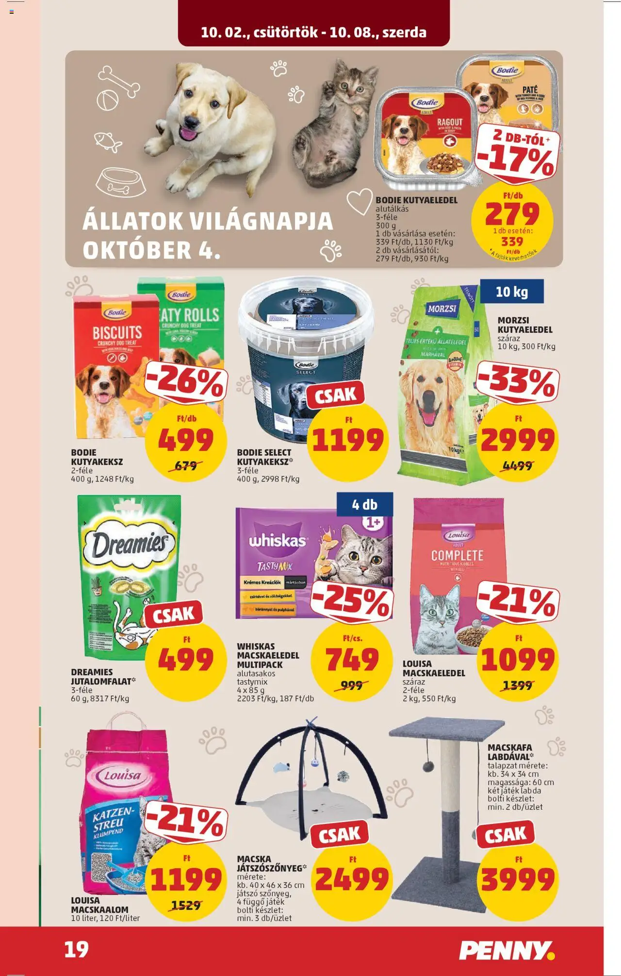 PENNY akciós ujság - amely érvényes a következő dátumtól: 02.10.2025 | Oldal: 24 | Termékek: Macskaalom, Játék, Macskaeledel, E vitamin