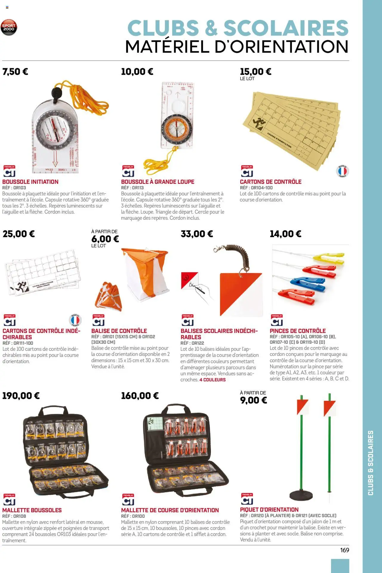  | Page: 169 | Produits: Pinces, Loupe, Poignées