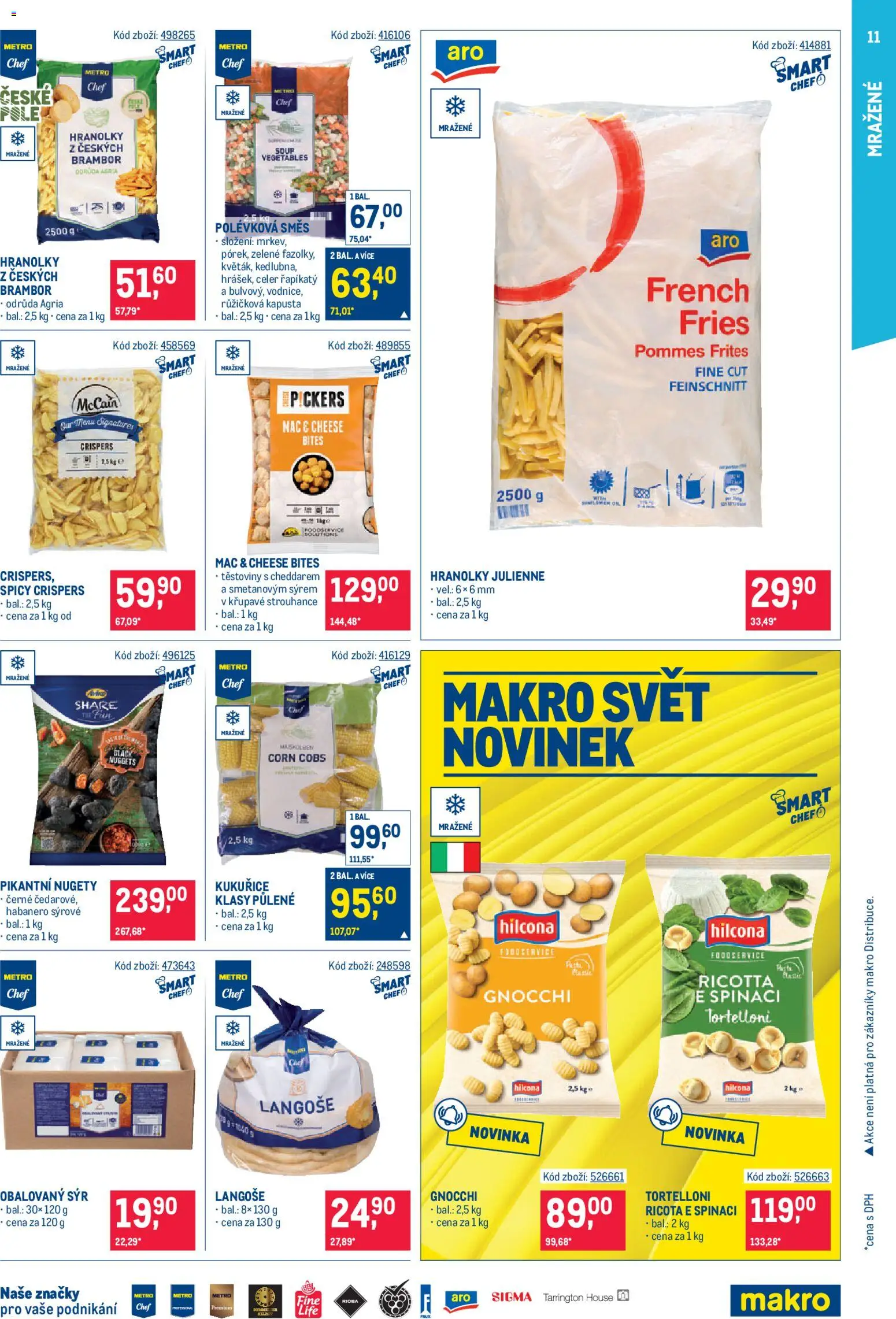 Makro leták - Gastronomie od 22.04.2026 | Strana: 11 | Produkty: Těstoviny, Kapusta, Celer, Gnocchi