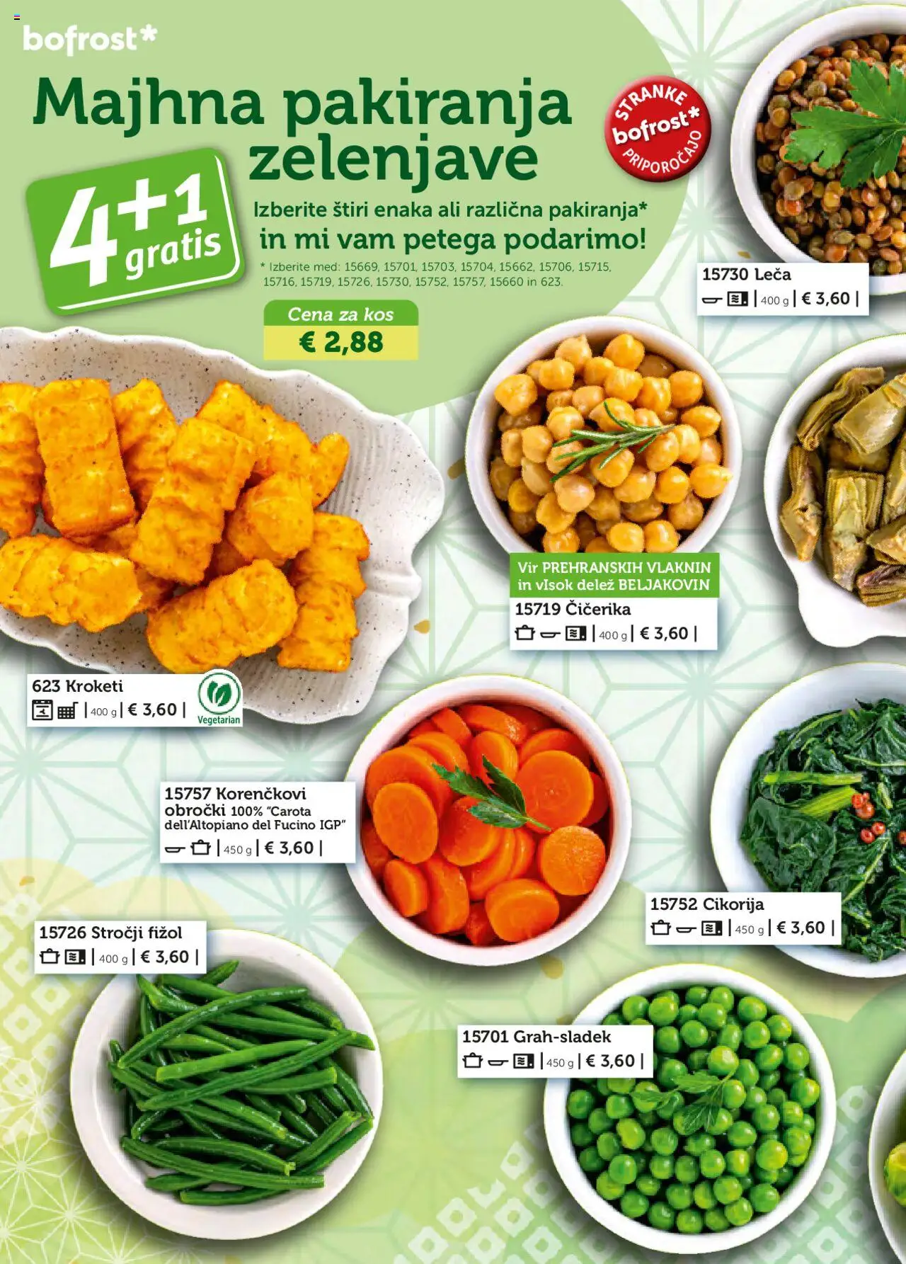 Novi Bofrost katalog ponudbe – veljaven od 01.05.2025 | Stran: 58 | Izdelki: Kos, Leča