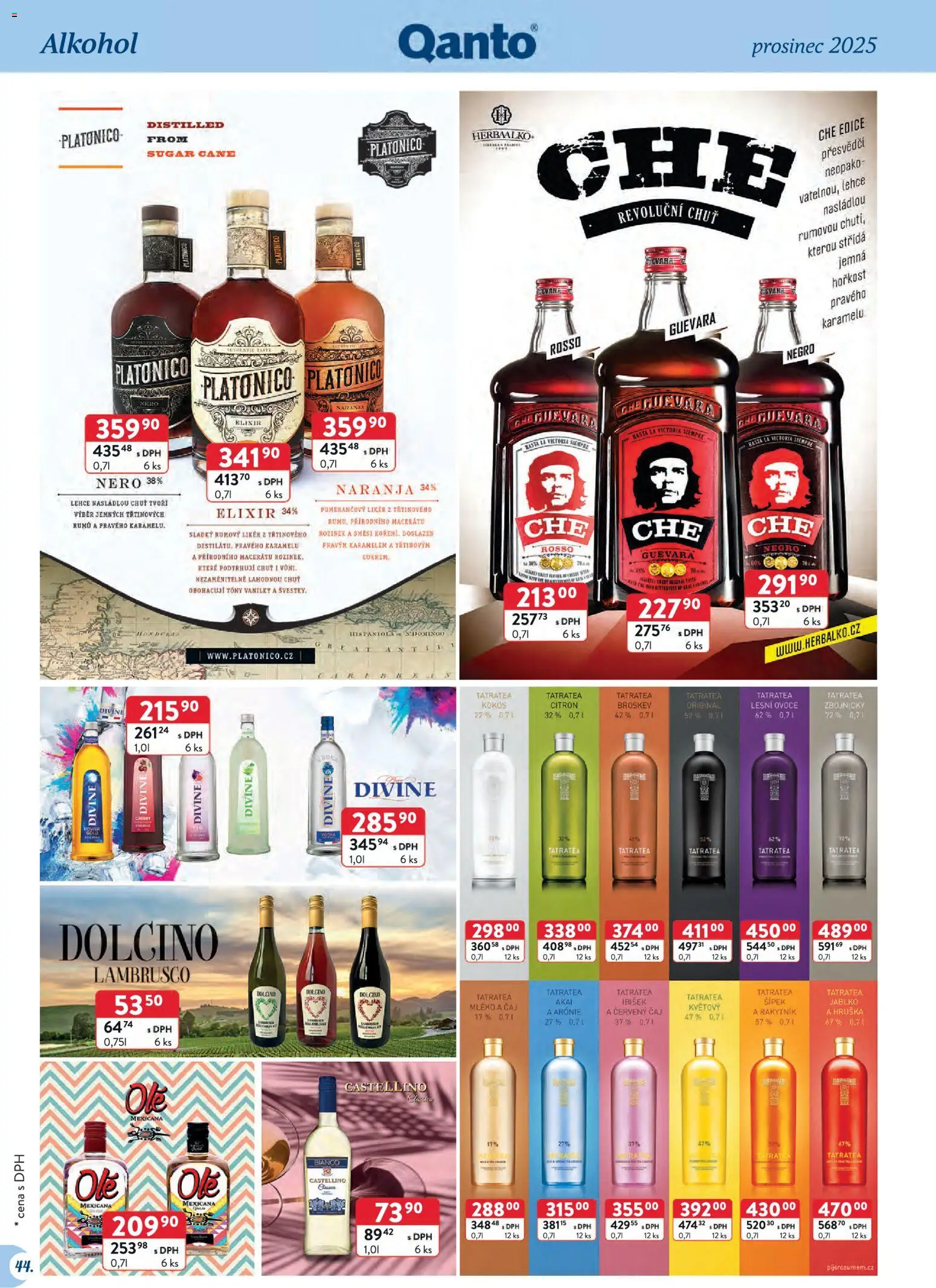 Astur & Qanto leták - Velkoobchod 12/2025 od 01.12.2025 | Strana: 44 | Produkty: Lambrusco, Čaj, Likér, Citron