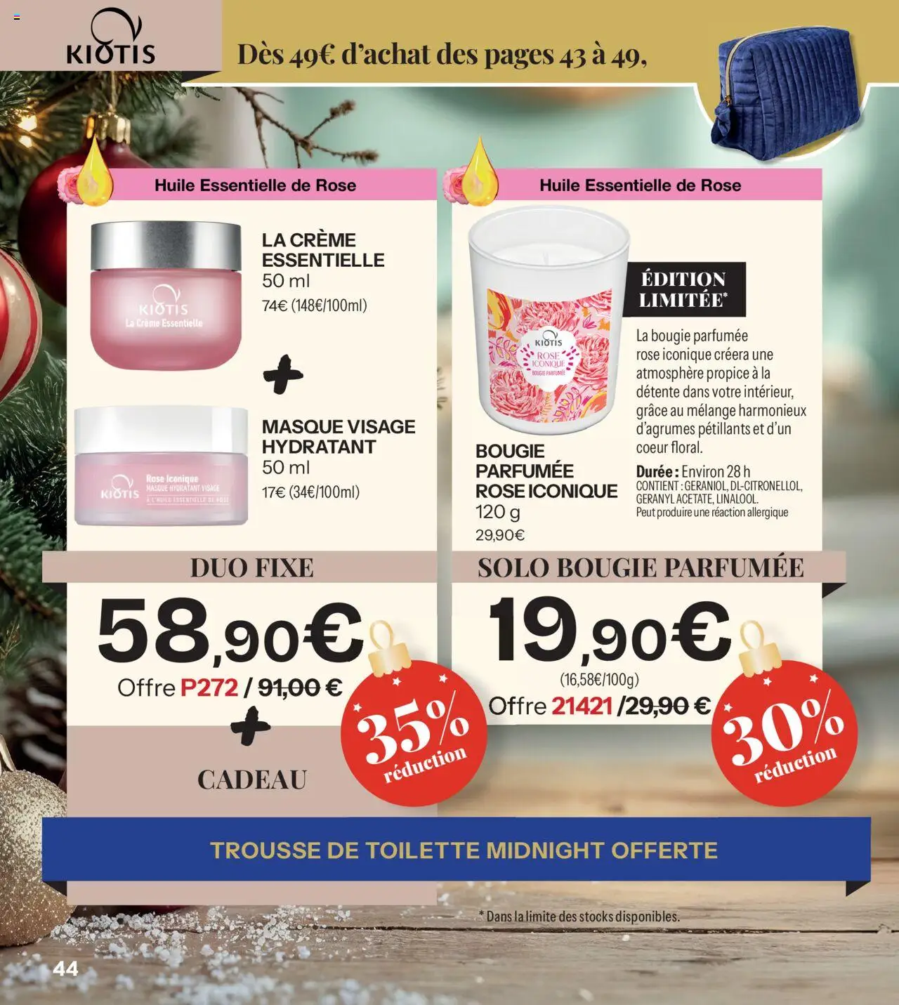 {H1} | Page: 44 | Produits: Huile essentielle, Masque, Huile, Crème