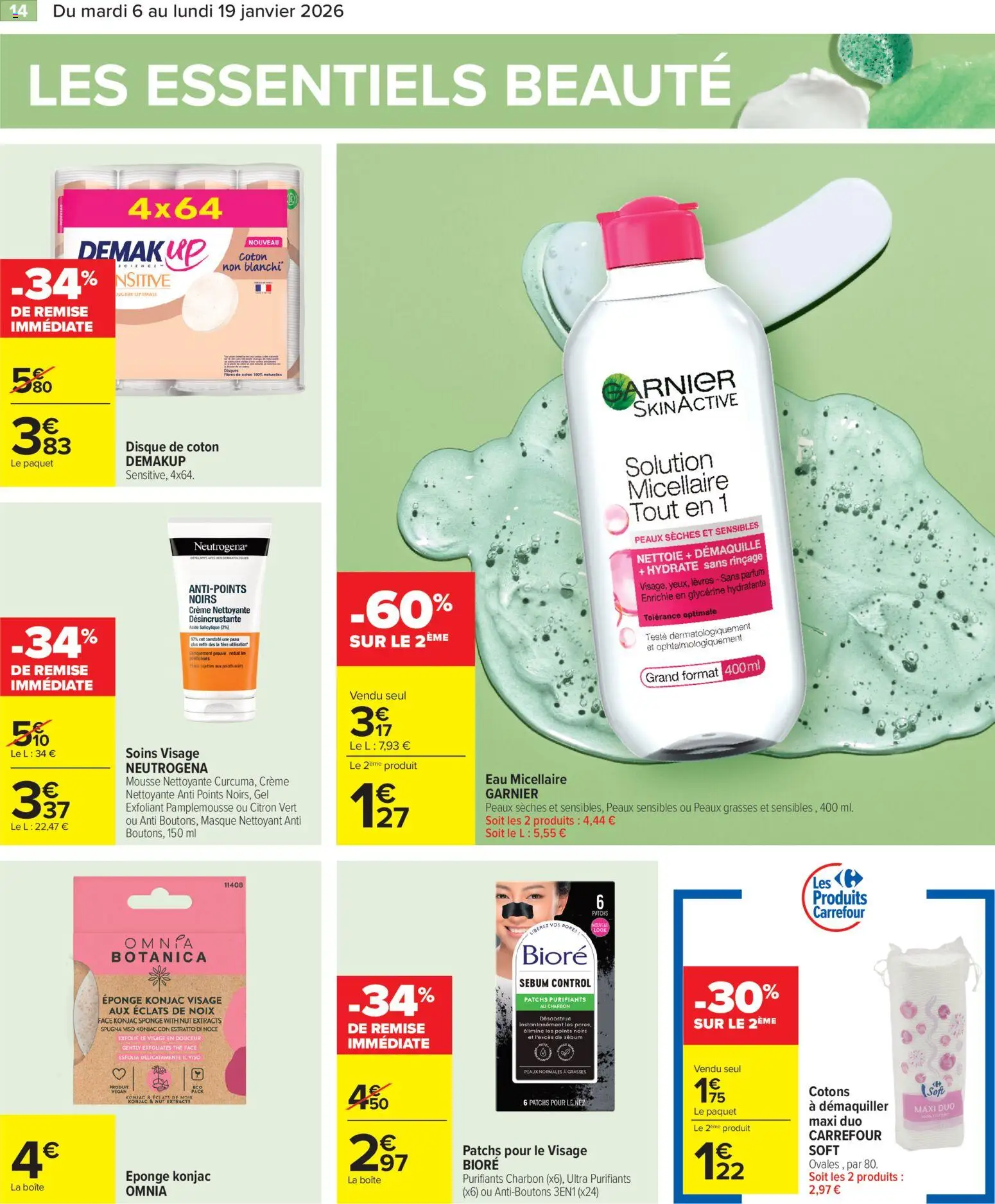 {H1} | Page: 16 | Produits: Exfoliant, Eponge, Masque, Konjac