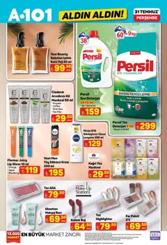 A101 Katalog - 31.07.2025 tarihinden itibaren geçerlidir | Sayfa: 2 | Ürünler: Krem, Makyaj, Allık, Yağ