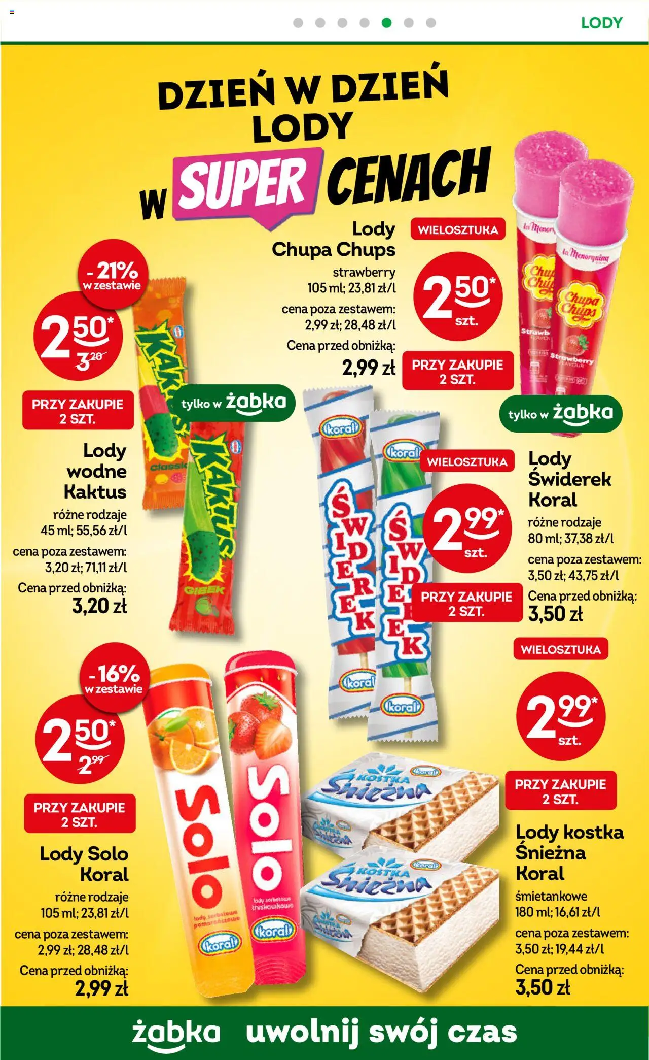 Żabka Gazetka od 24.09.2025 | Strona: 71 | Produkty: Lody