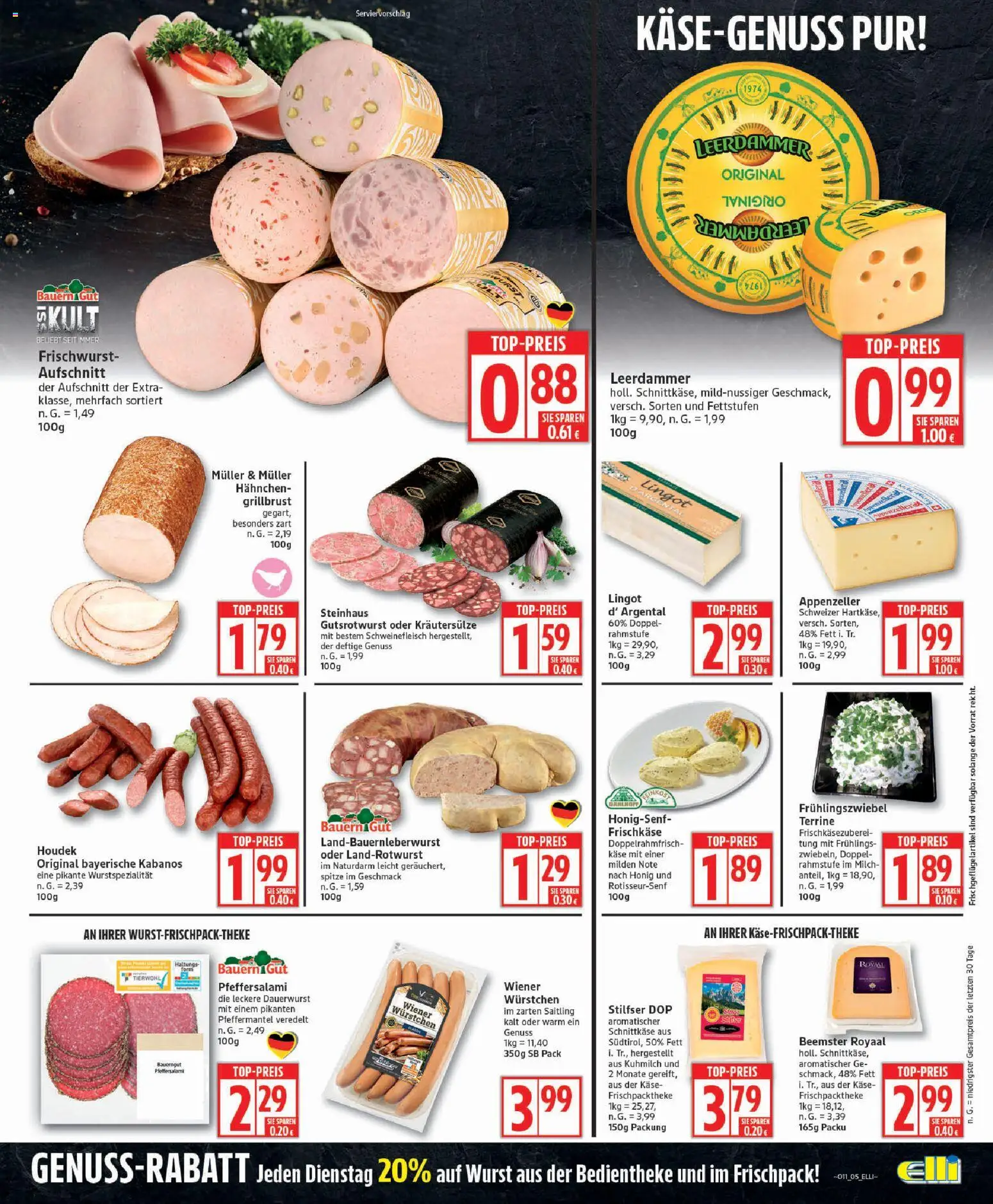 Elli Markt Prospekt 	 – gültig ab 09.03.2026 | Seite: 5 | Produkte: Hahnchen, Frühlingszwiebel, Käse, Leerdammer