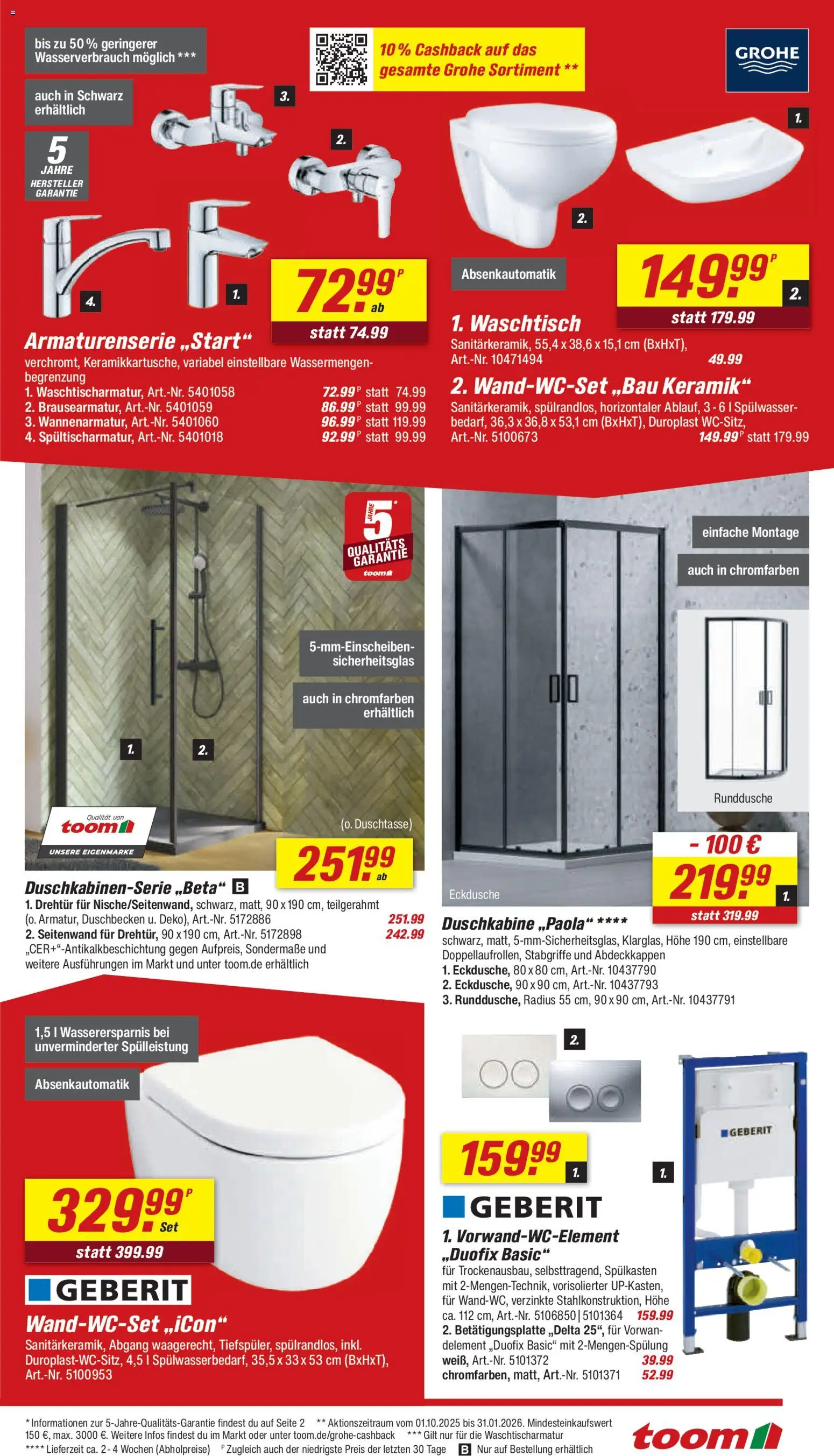 Toom Baumarkt Prospekt 	 – gültig ab 10.01.2026 | Seite: 7 | Produkte: Waschtisch