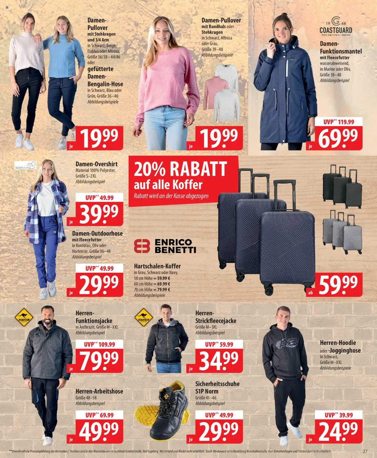 Famila Prospekt 	 – gültig ab 22.09.2025 | Seite: 27 | Produkte: Jogginghose, Bad, Pullover, Koffer