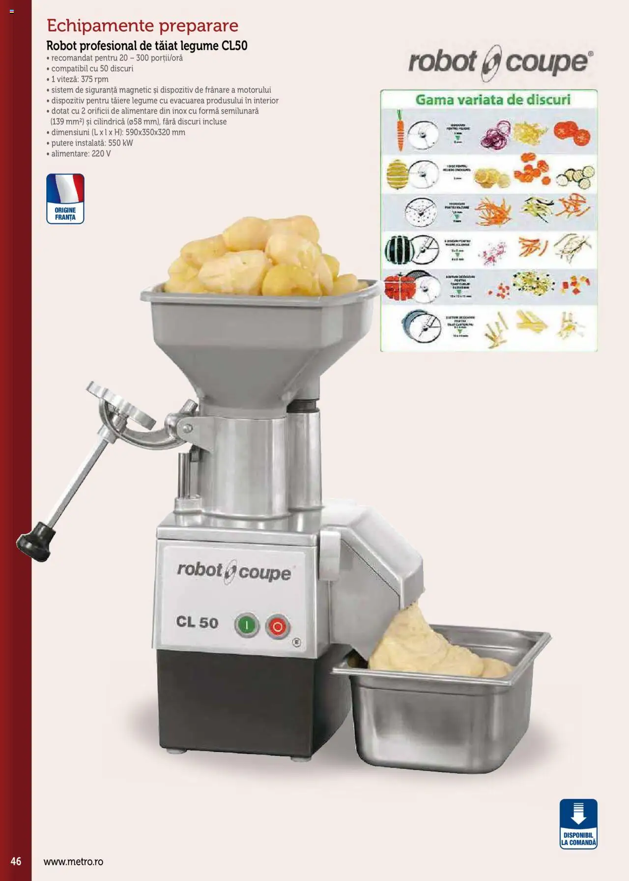 Noul catalog Metro – valabil de la 17.09.2025 | Pagină: 46 | Produse: Robot, Legume