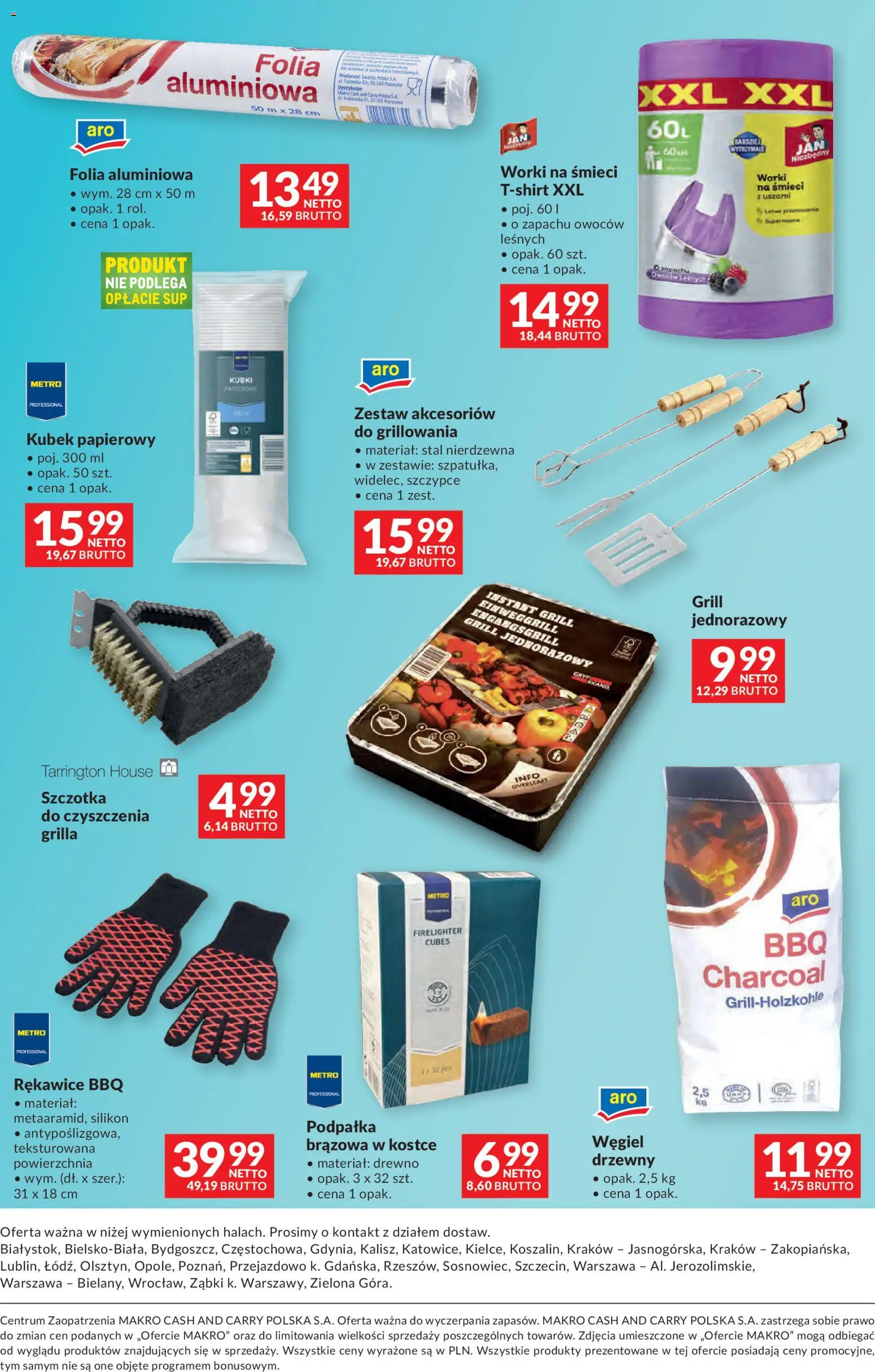 Makro gazetka - Dystrybucja do sklepów od 14.04.2026 | Strona: 48 | Produkty: Grill, Szczotka, Grill jednorazowy
