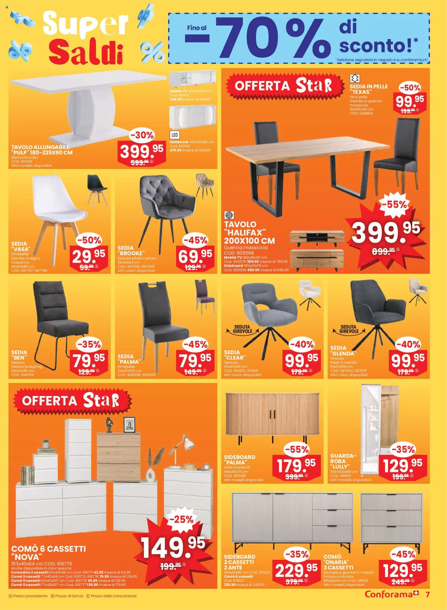 Conforama Aktionen IT – gültig ab 31.12.2025 | Seite: 7 | Produkte: TV, Sideboard