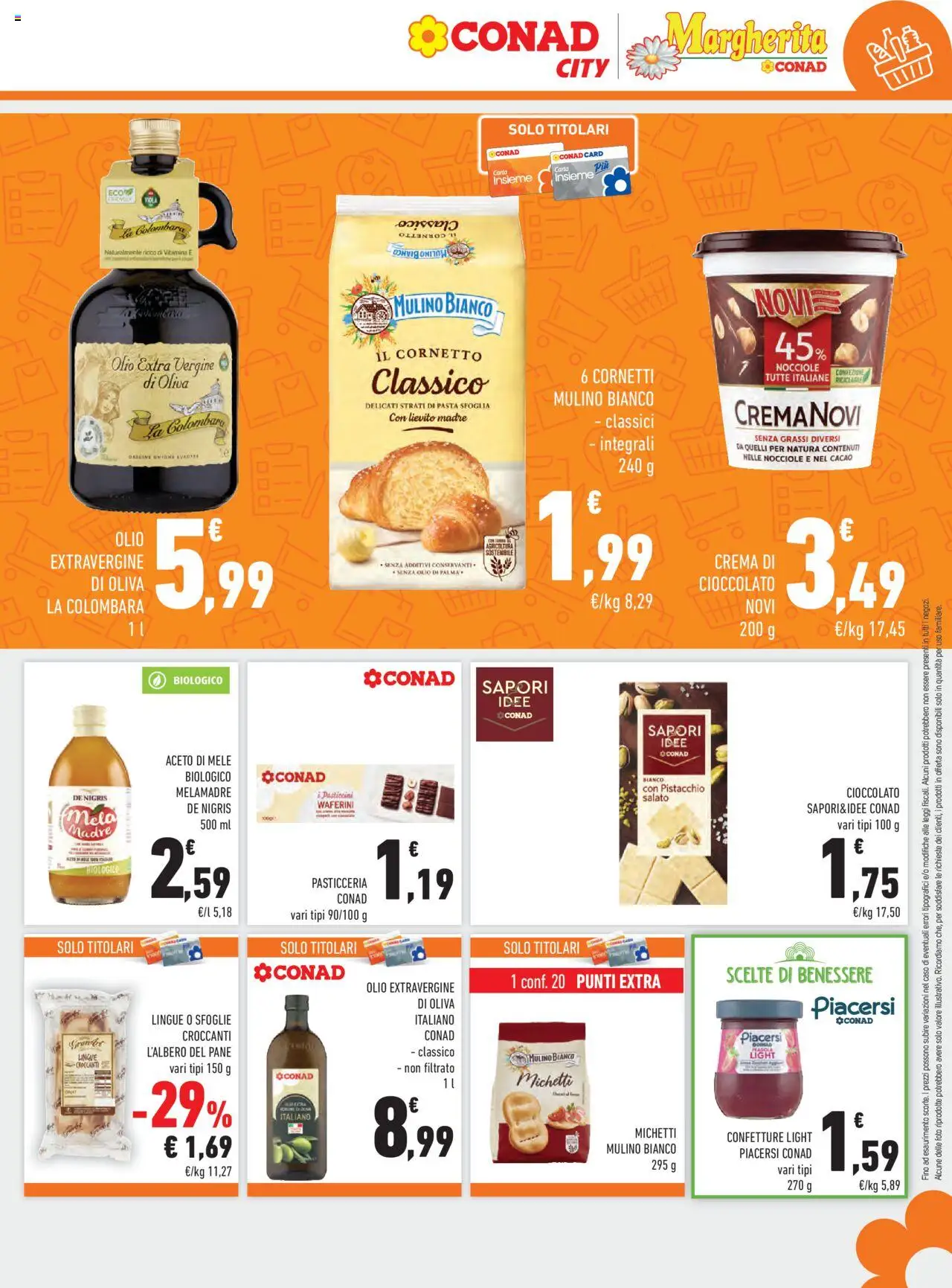 Volantino Conad del 08.10.2025 | Pagina: 17 | Prodotti: Mele, Olive, Aceto, Cacao