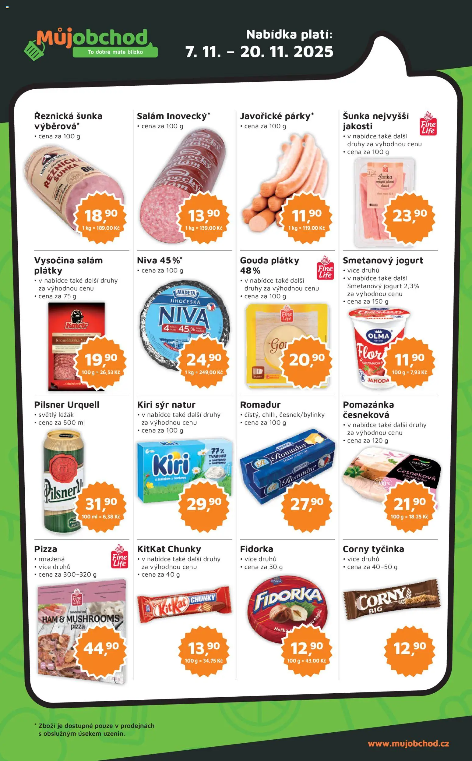 Můj obchod leták - Brand od 07.11.2025 | Strana: 2 | Produkty: Gouda, Jogurt, Pilsner, Romadur