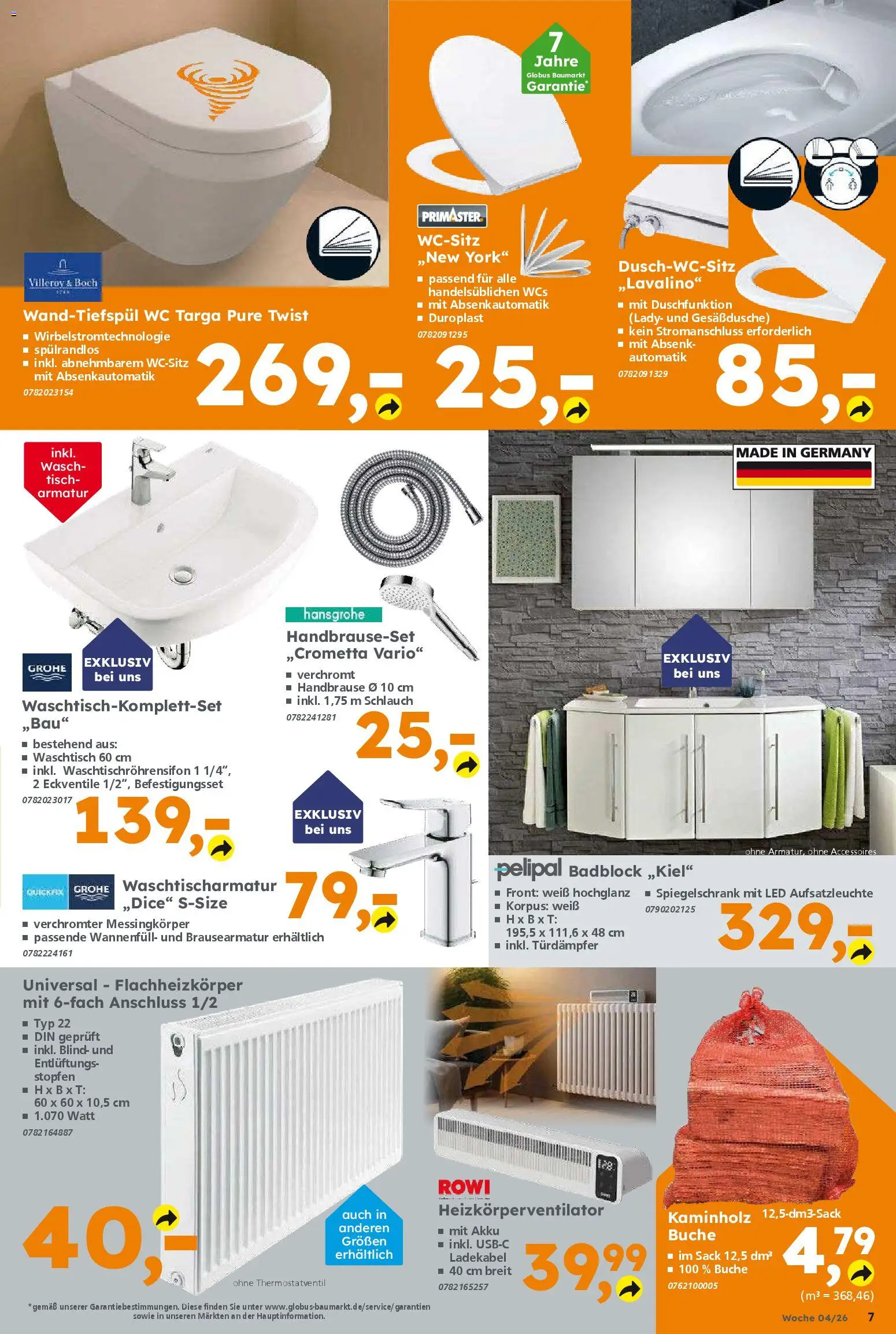 Globus Baumarkt Prospekt 	 – gültig ab 19.01.2026 | Seite: 7