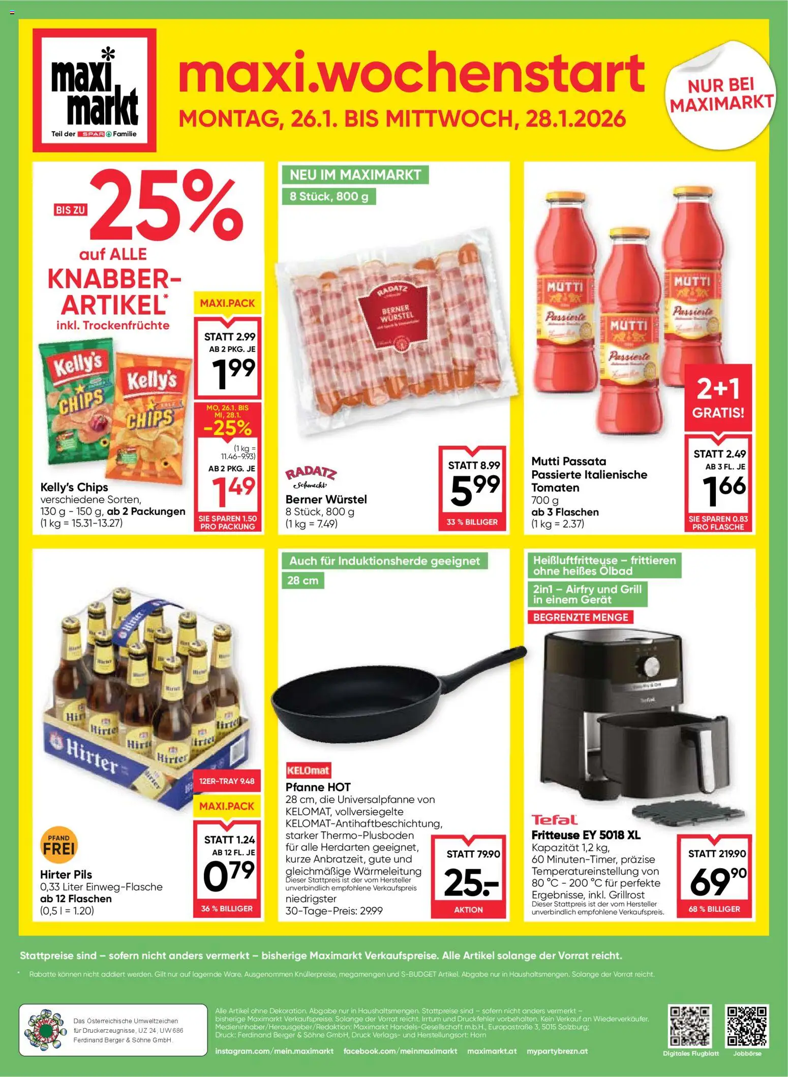 Maximarkt  Flugblatt gültig ab 22.01.2026 | Seite: 24 | Produkte: Chips, Grill, Tomaten