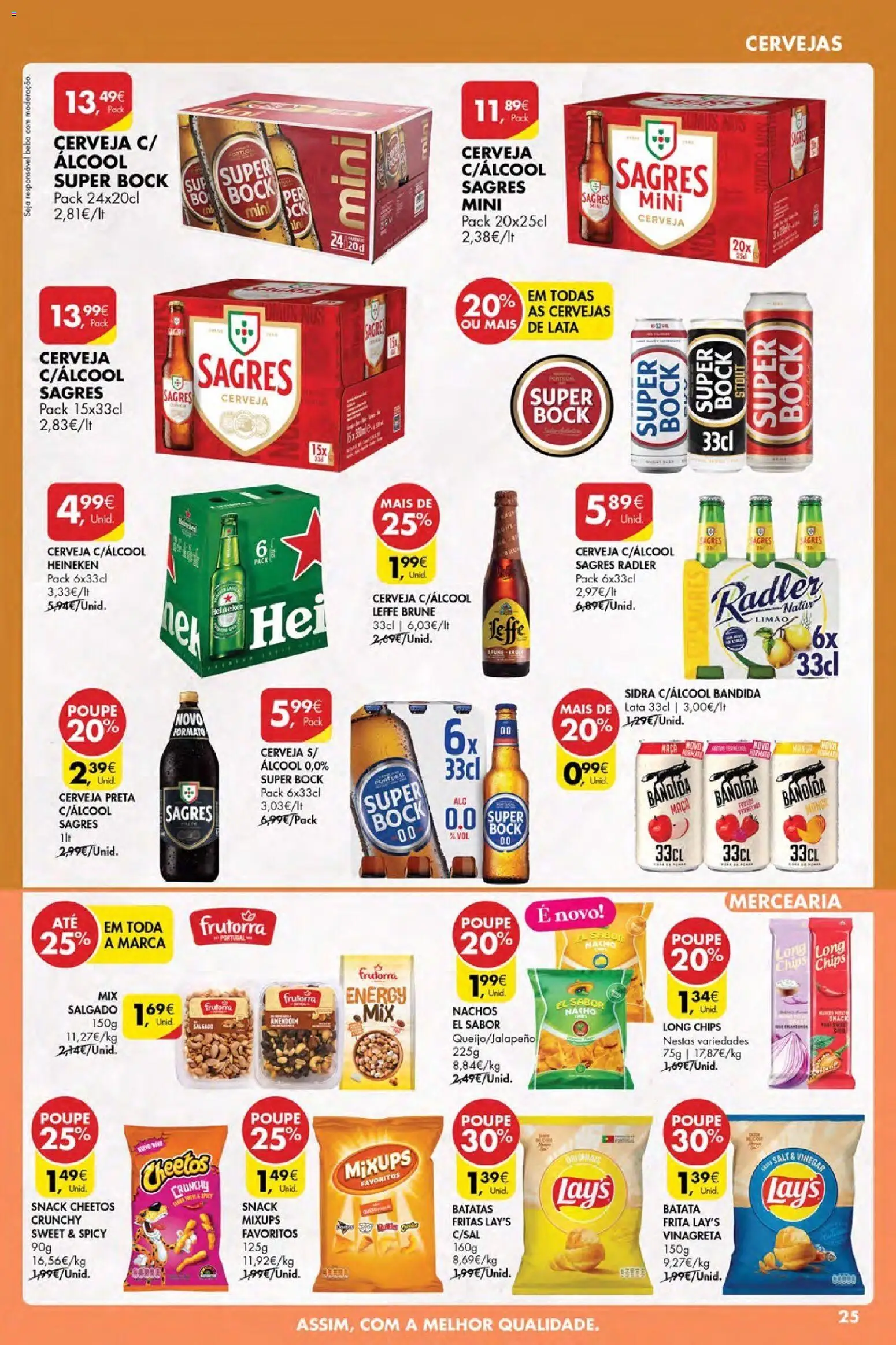 Pingo Doce Poupe Esta Semana Açores │ válido de 20.11.2025 | Página: 25 | Produtos: Batata frita, Super bock, Maça, Cerveja